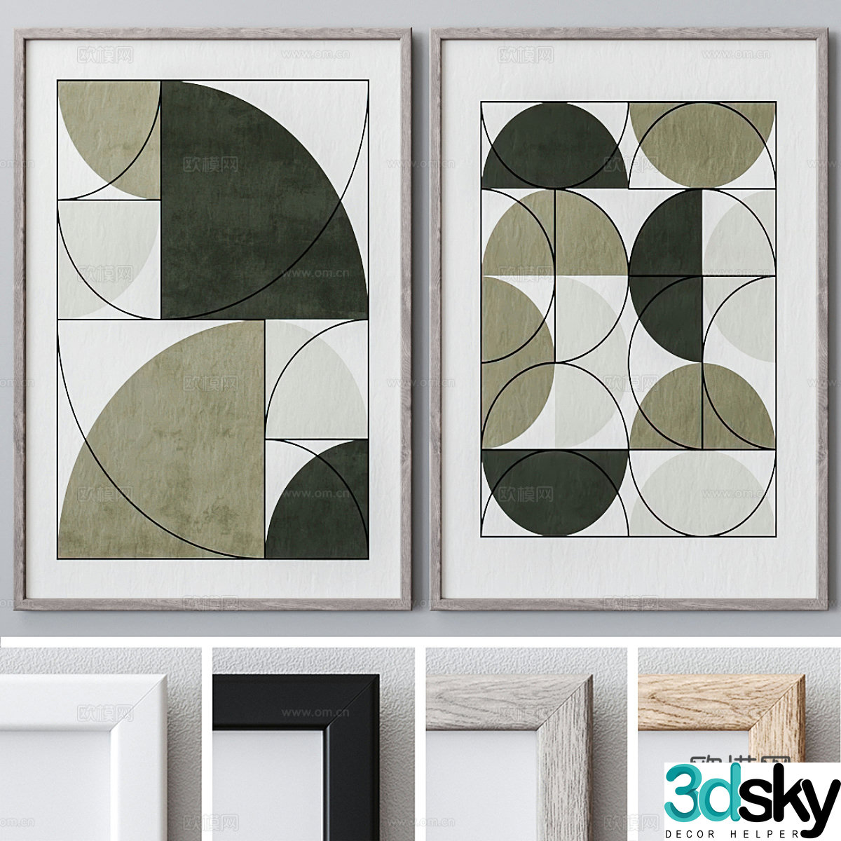 Abstract painting 3d model
