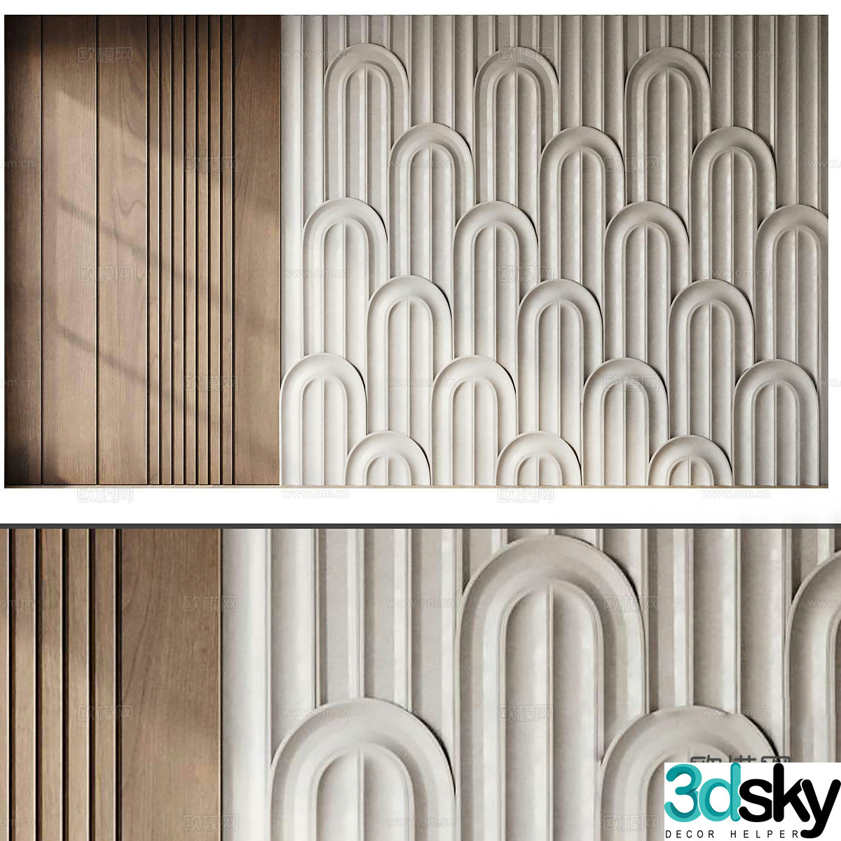 Background wall 3d model