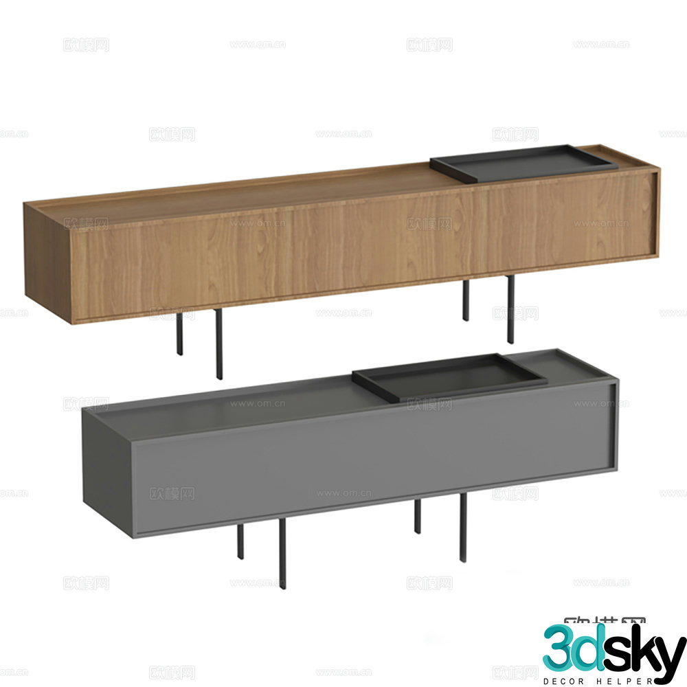 Cabinet low cabinet TV cabinet finished cabinet 3d model