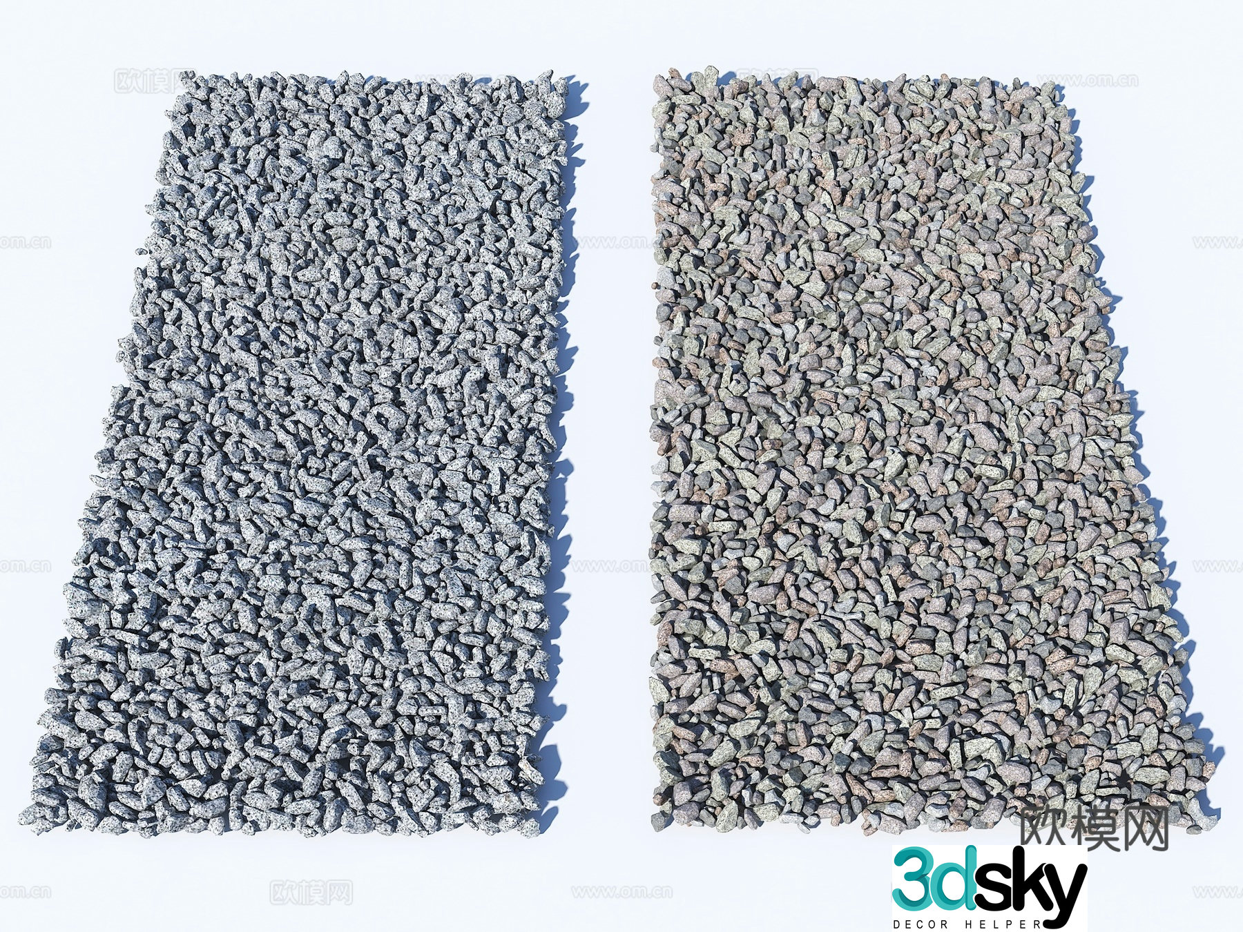 Modern gravel Gravel Small stone Small stone Sand stone Stone Path Stone 3D Model