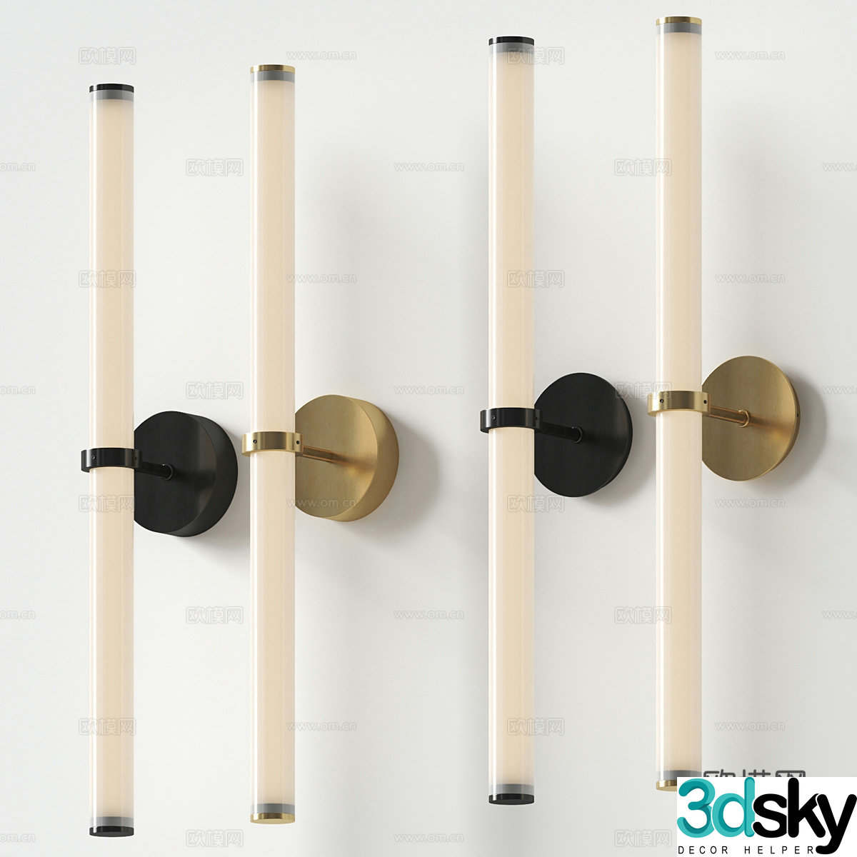 New Chinese wall light 3D model