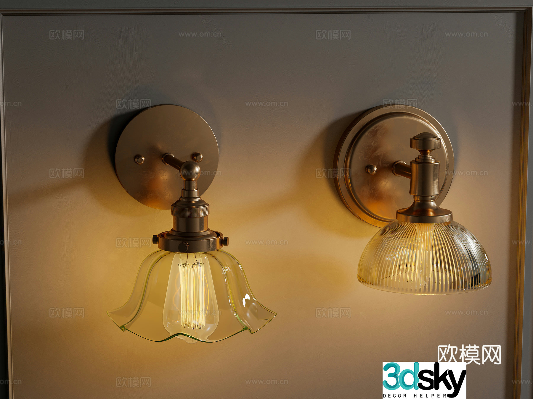 French wall lamp American wall lamp Light luxury wall lamp French retro wall lamp Retro metal wall lamp 3D model