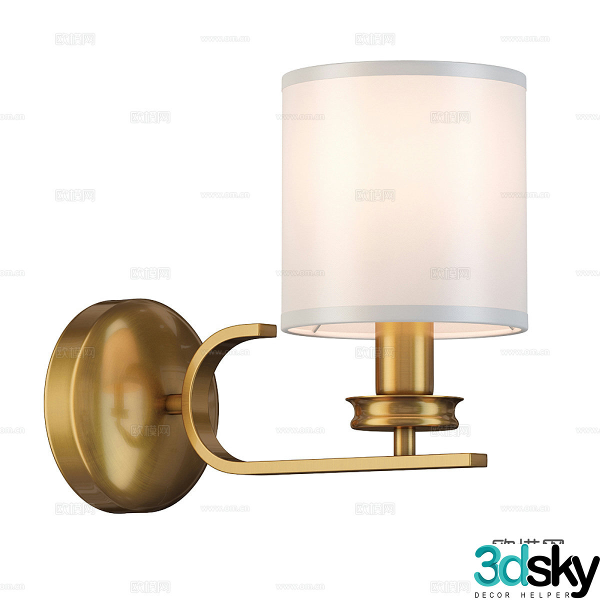 New Chinese wall light 3D model