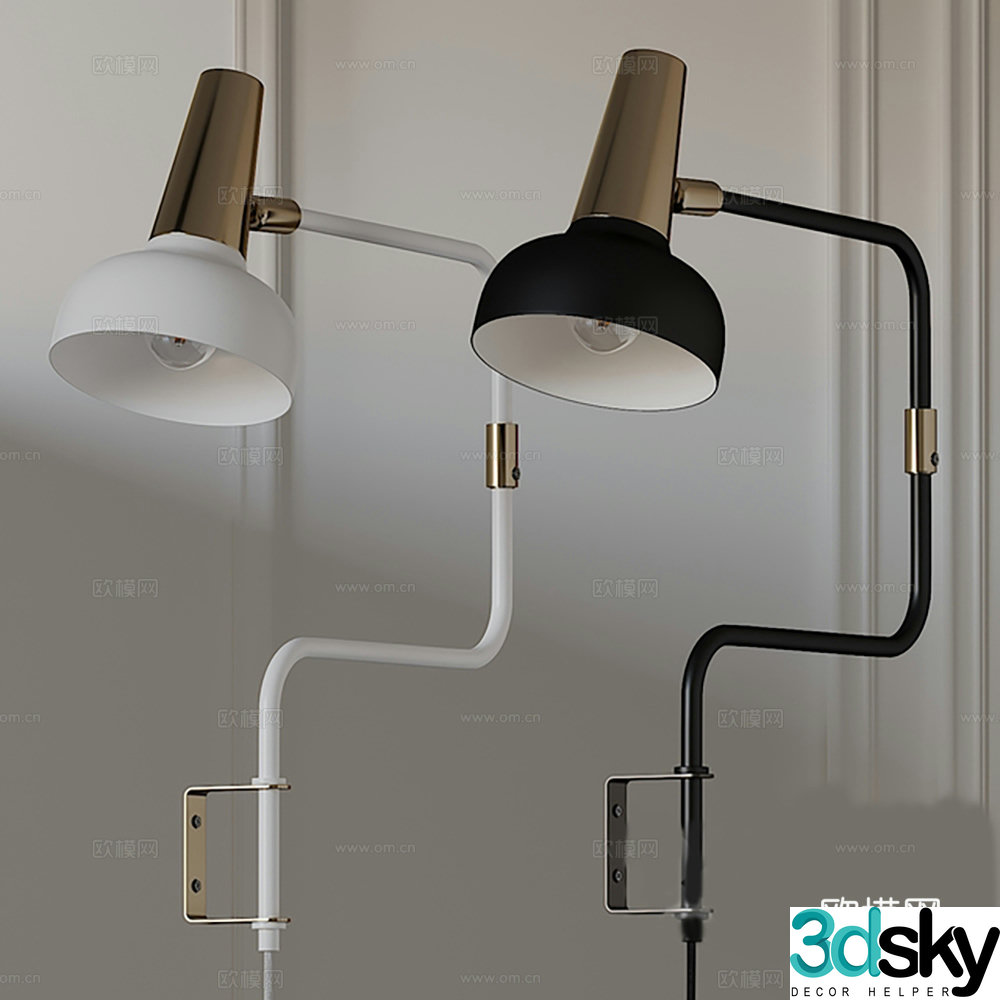 Lamps wall lamps decorative lamps lighting 3d model