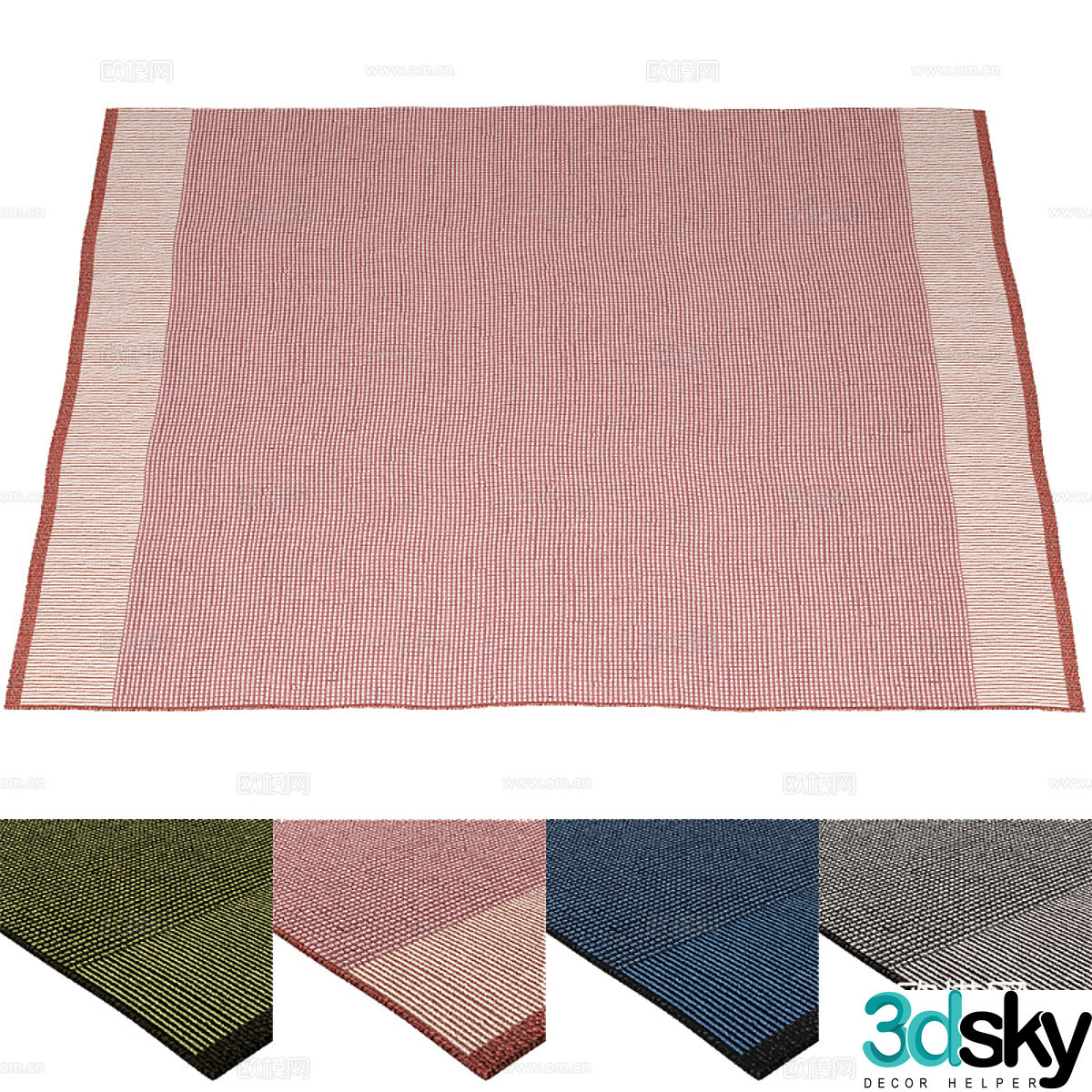 New Chinese style fabric carpet 3D model