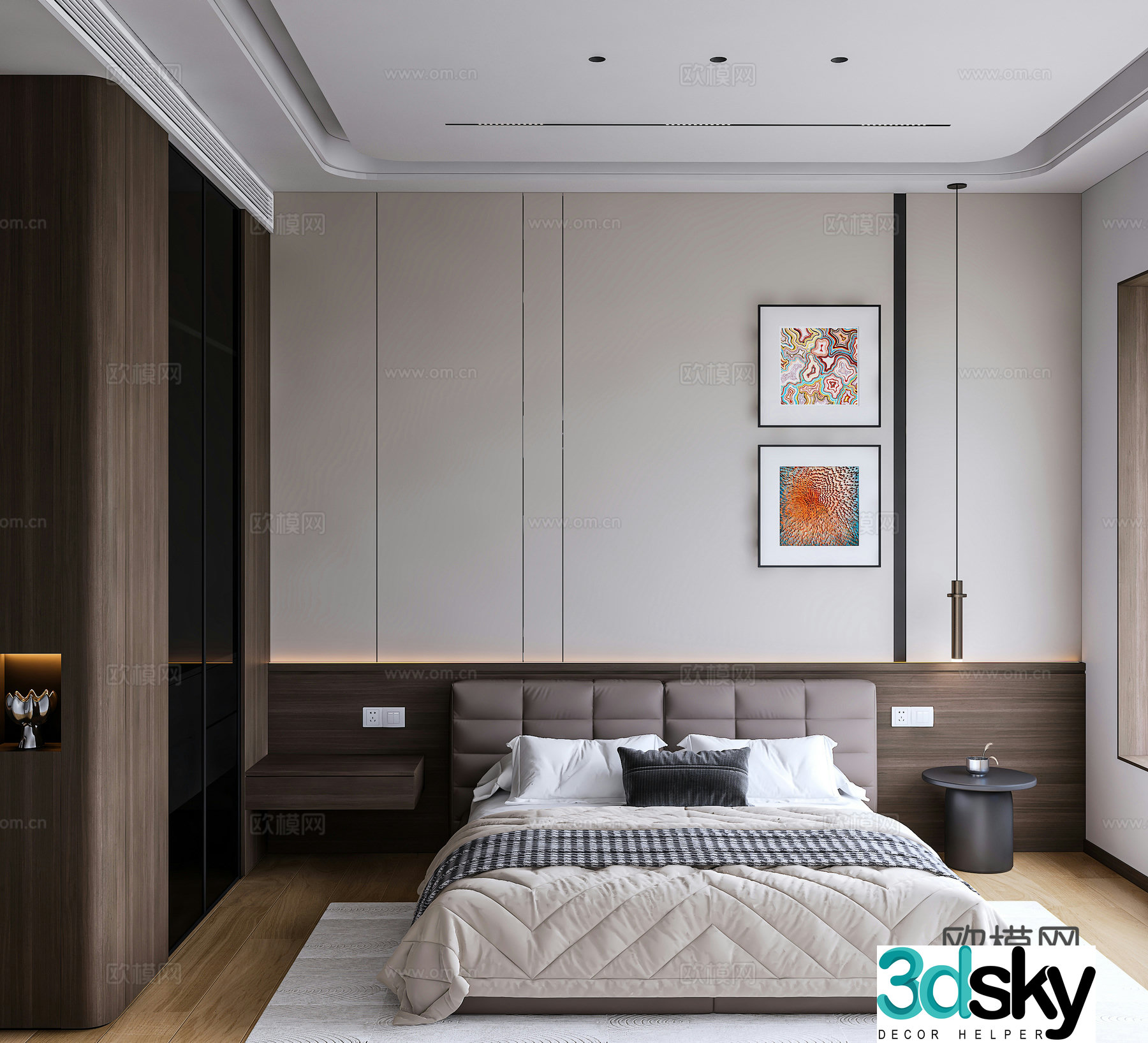 3D model of self-built bedroom house