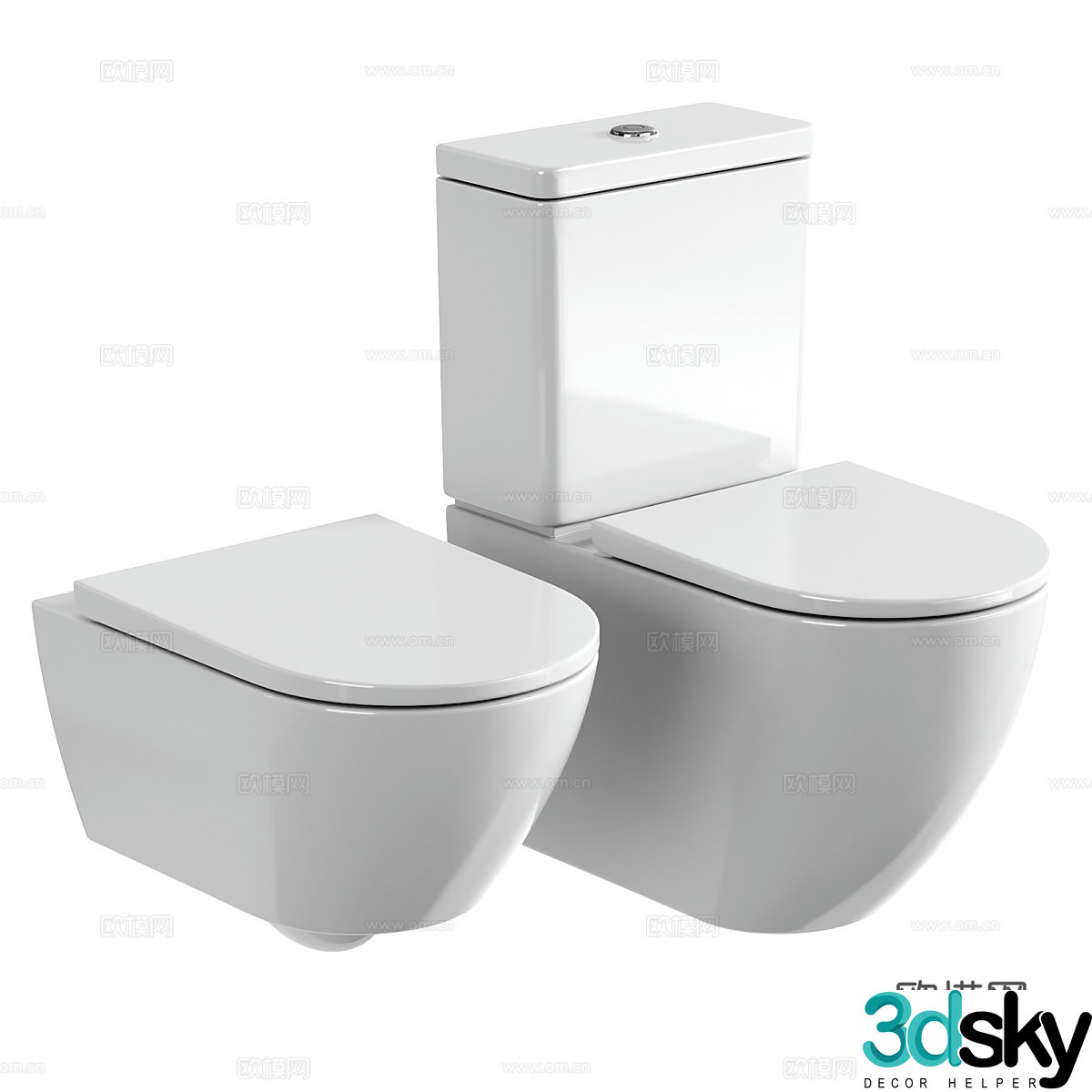 Toilet toilet 3d model