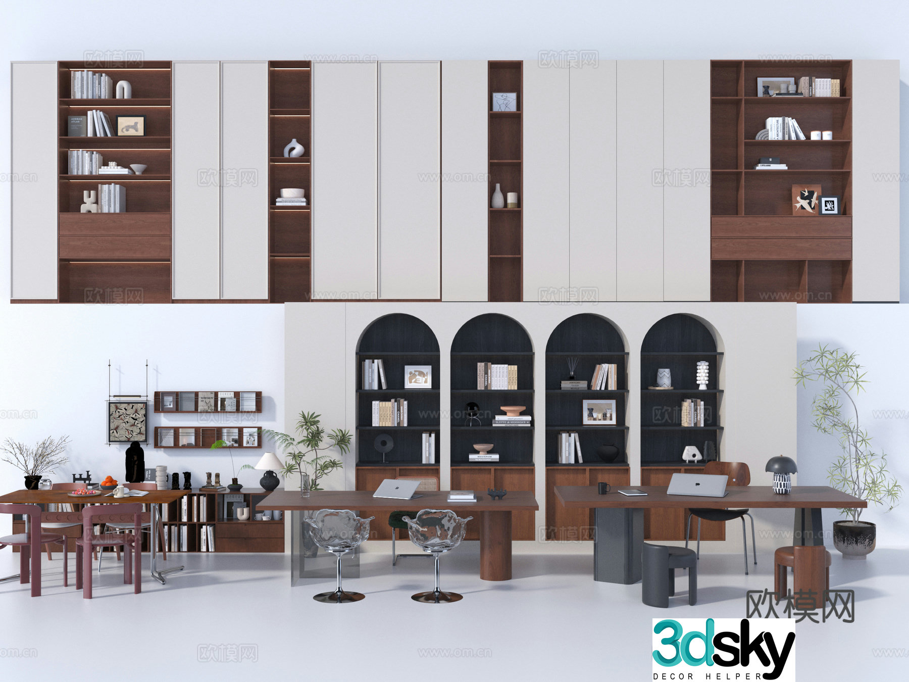 Study room 3d model