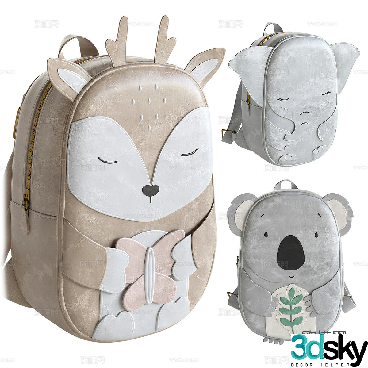 Bag backpack 3d model