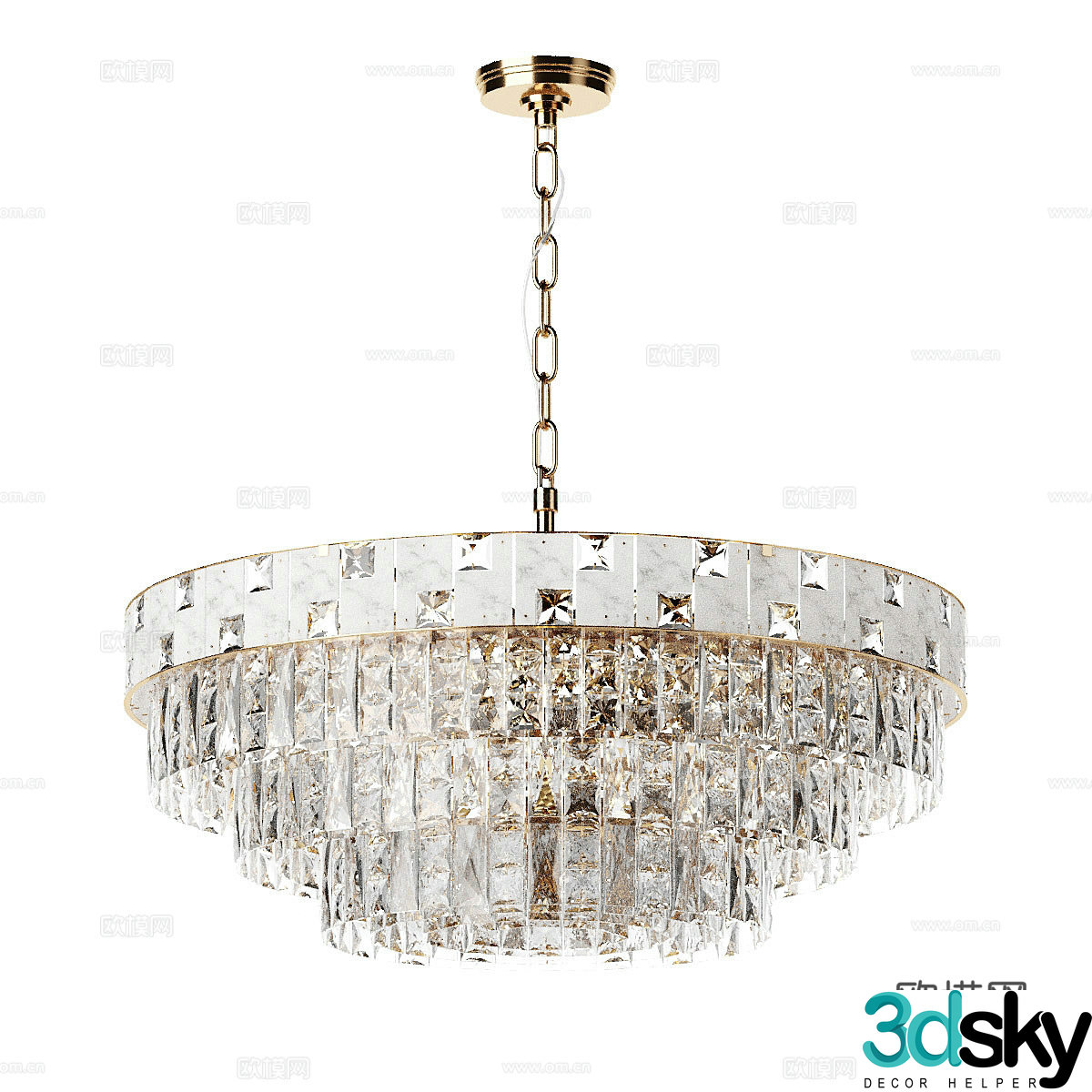 Modern simple chandeliers chandeliers simple chandeliers glass chandeliers restaurant chandeliers lamps 3D model