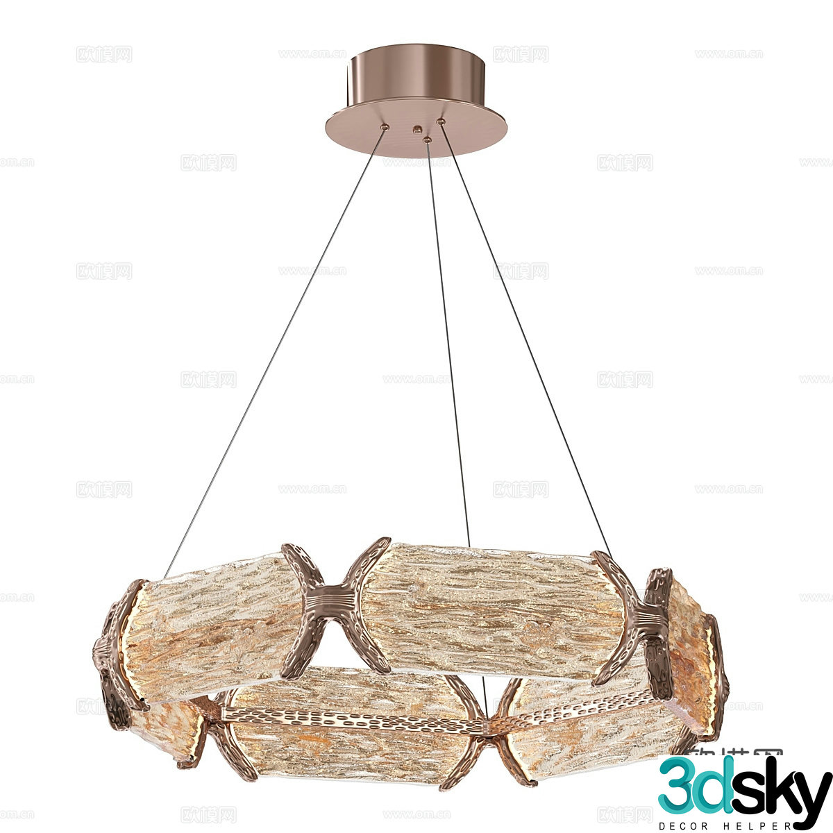 Modern simple light luxury chandeliers chandeliers simple chandeliers living room chandeliers dining chandeliers 3D model
