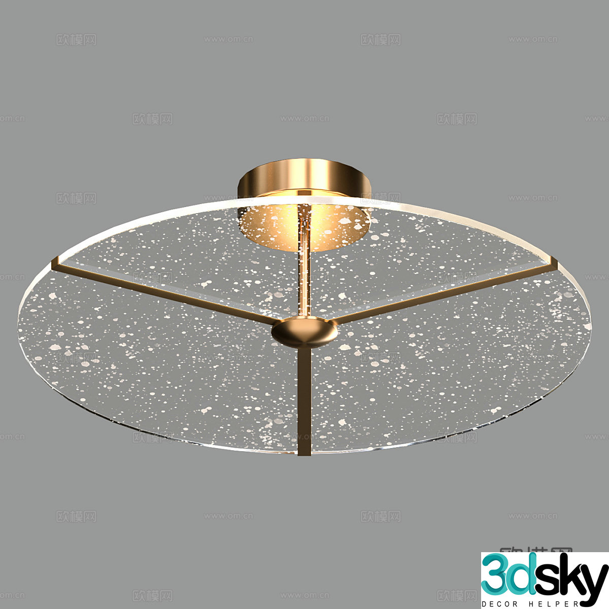 Modern simple ceiling lamp Ceiling lamp Simple ceiling lamp Glass ceiling lamp Living room ceiling lamp 3D model