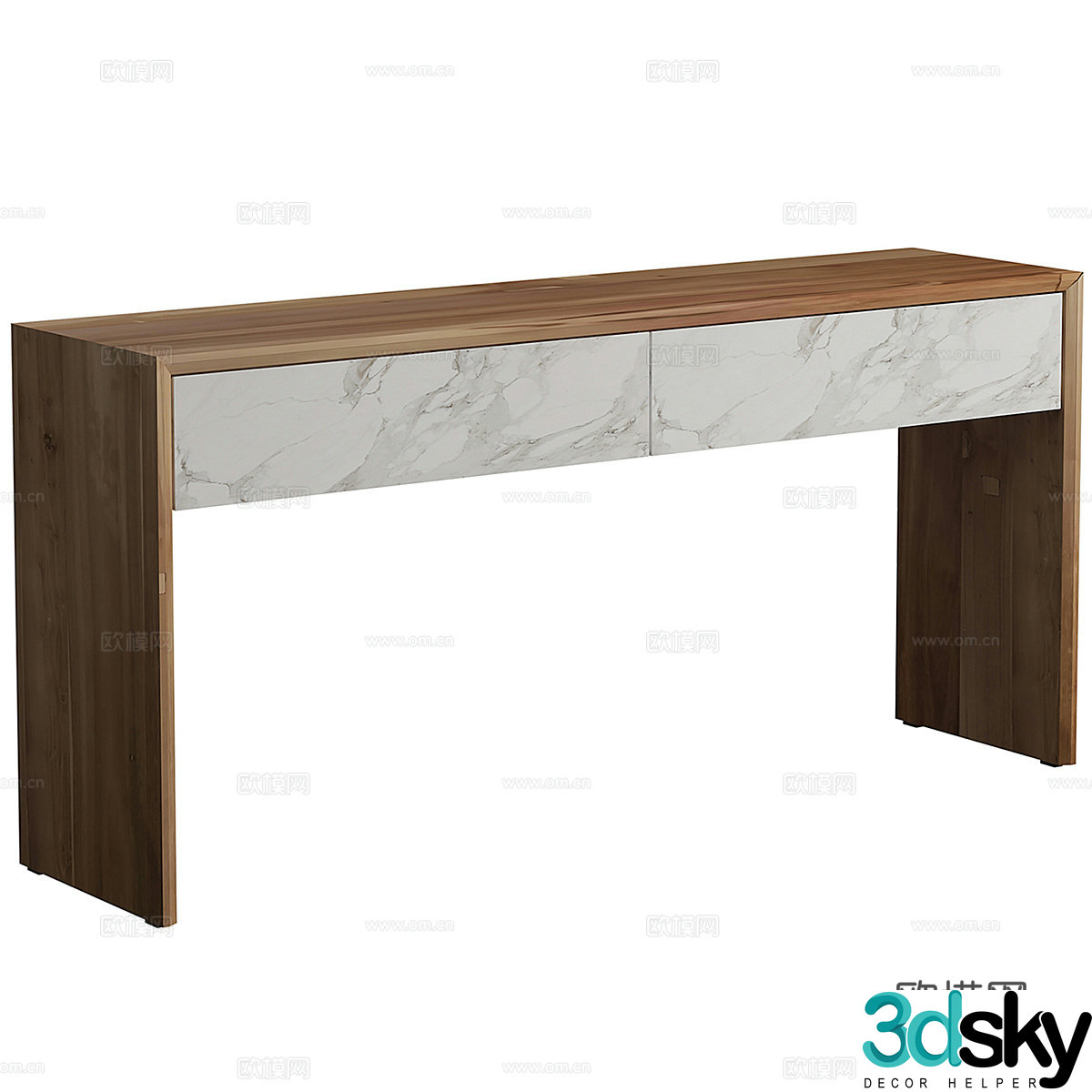 Nordic simple desk desk simple desk 3d model