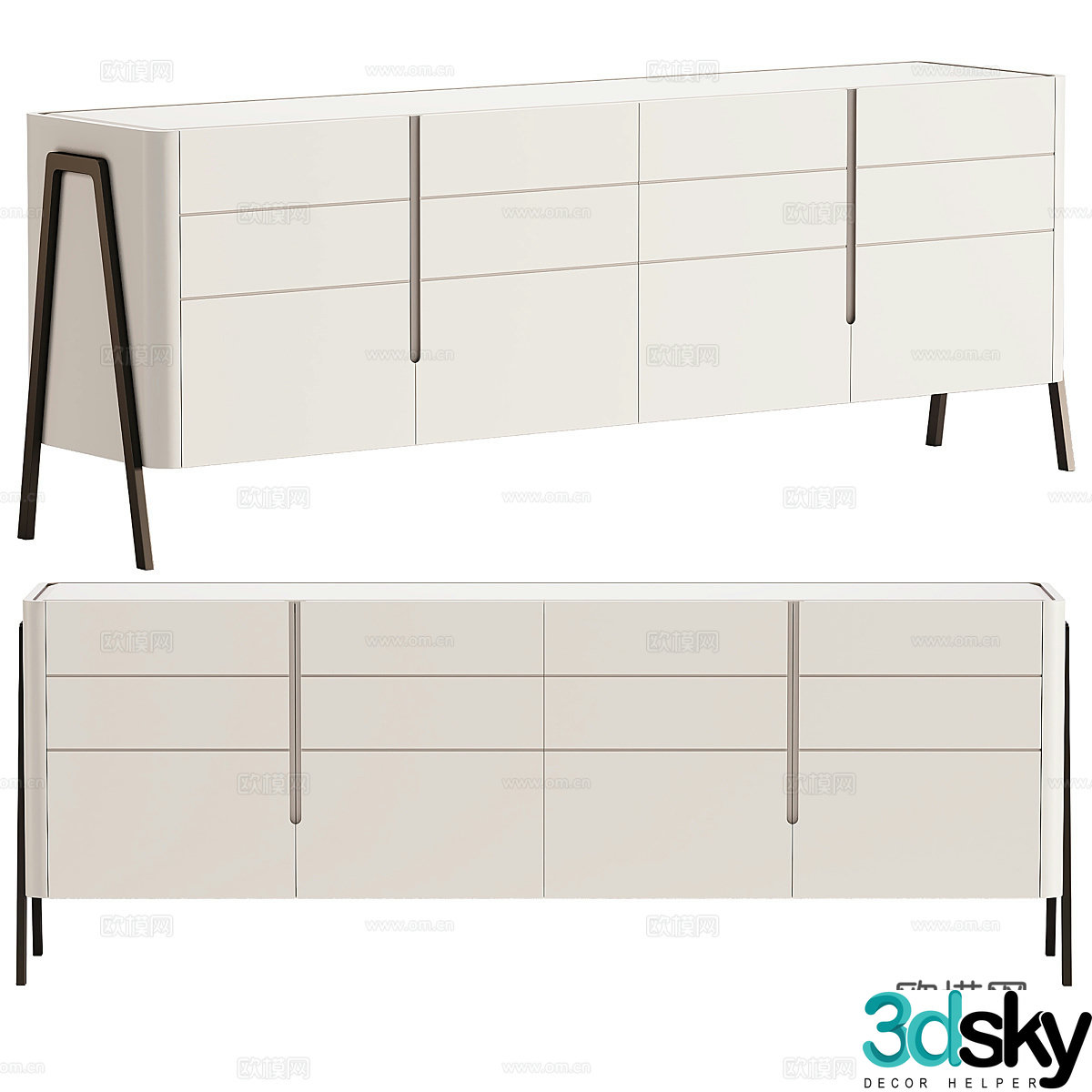 Modern simple TV cabinet TV cabinet Simple TV cabinet Living room TV cabinet Low cabinet 3D model