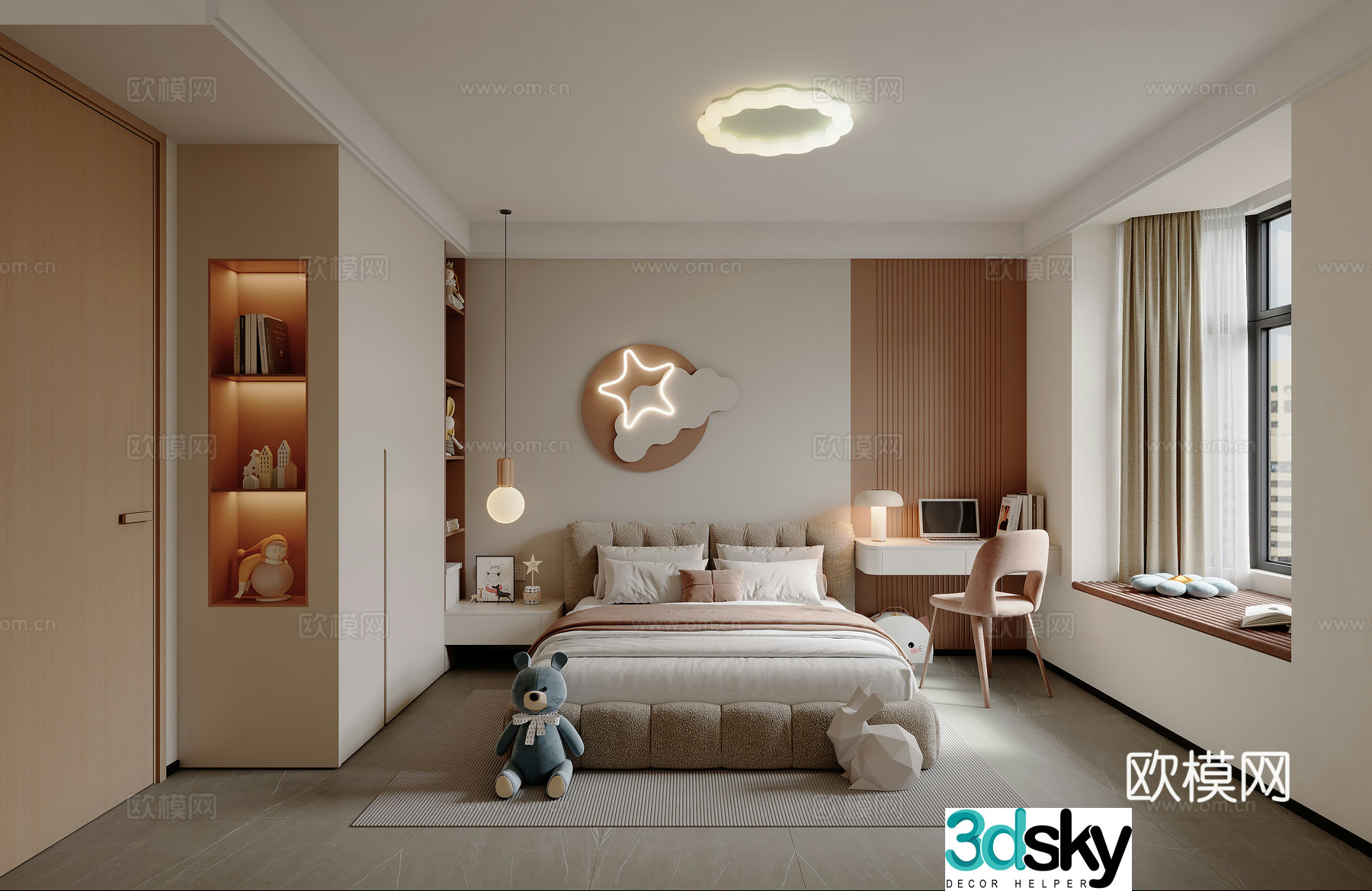 3d model of daughter room