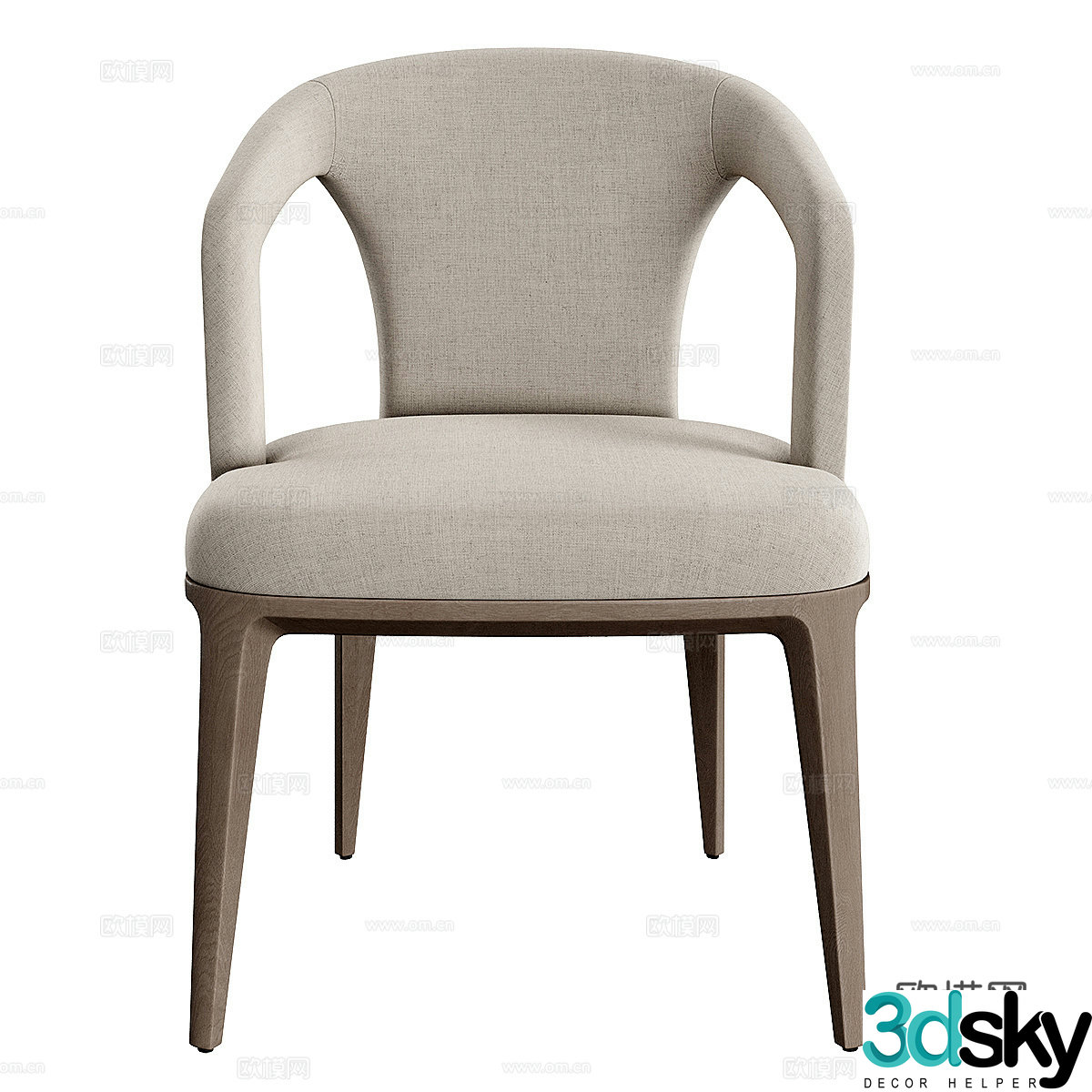 New Chinese casual chair 3D model
