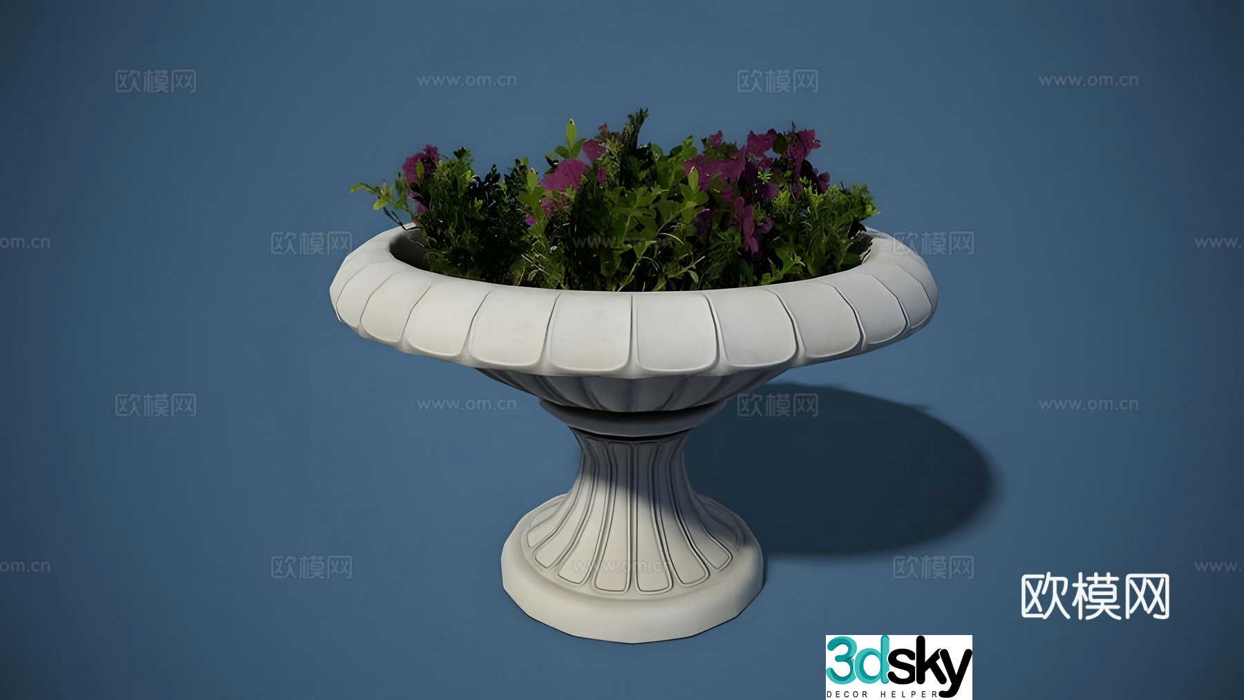 Flower bowl 3D model