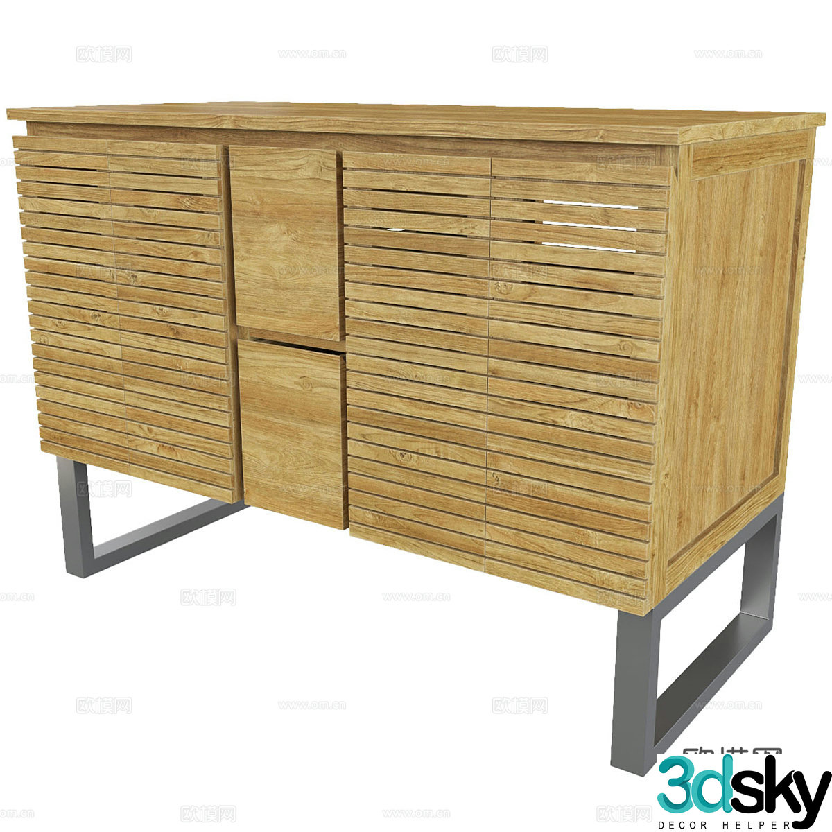 Nordic simple side cabinet side cabinet simple side cabinet decorative side cabinet living room side cabinet 3D model