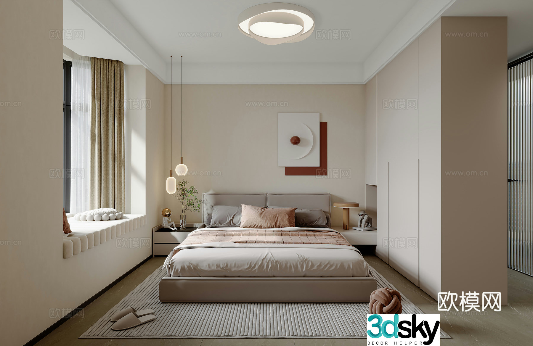 Master bedroom 3D model