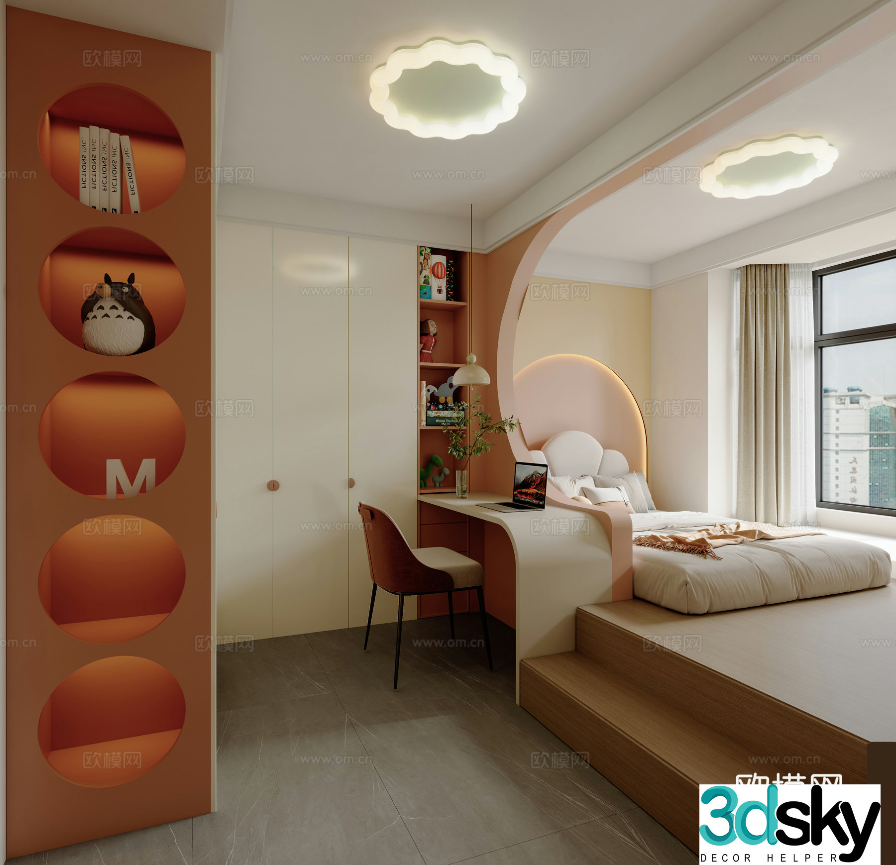 3d model of daughter room