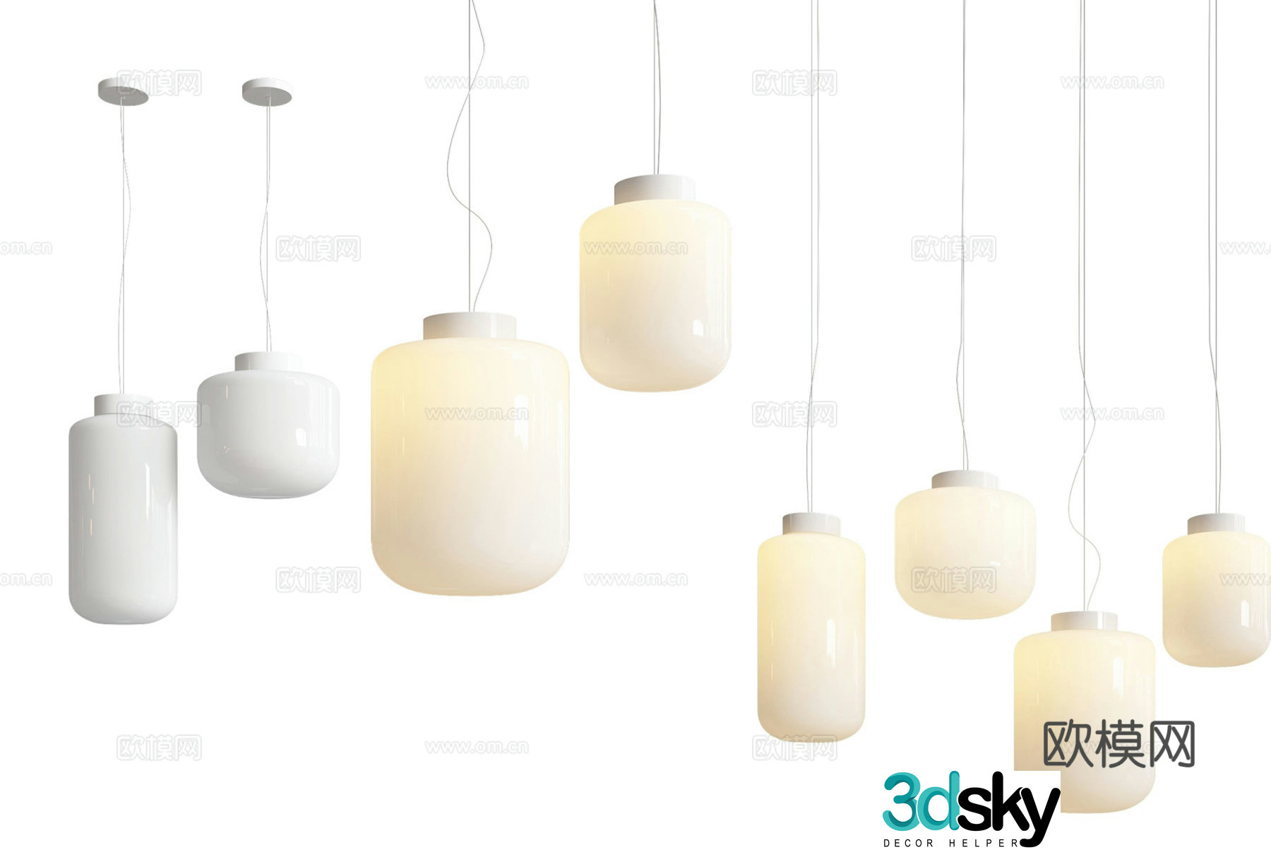 Modern simple chandelier chandelier simple chandelier dining chandelier living room chandelier 3d model