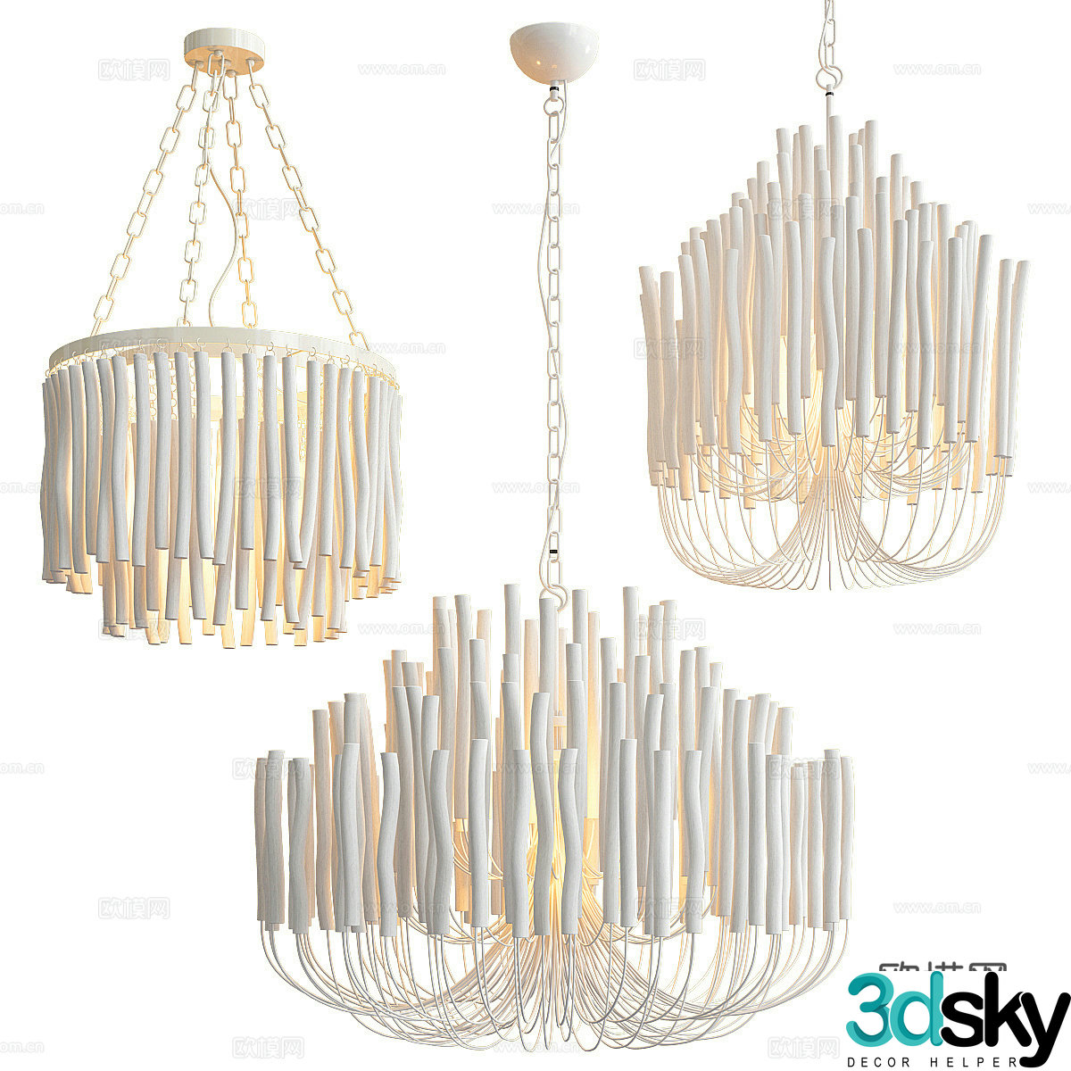 Tilda Chandelier 3d Model