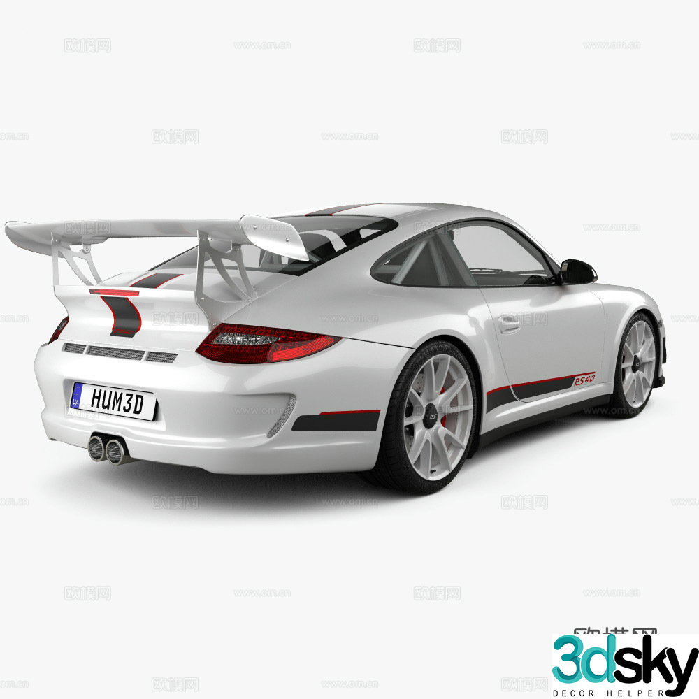 Porsche 911 GT3RS Car 3D Model
