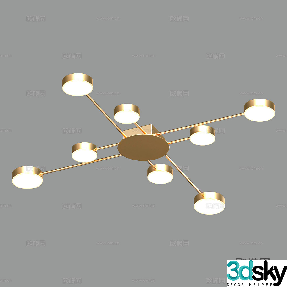 Modern simple and light luxury ceiling lamp Ceiling lamp Simple ceiling lamp Living room ceiling lamp 3D model