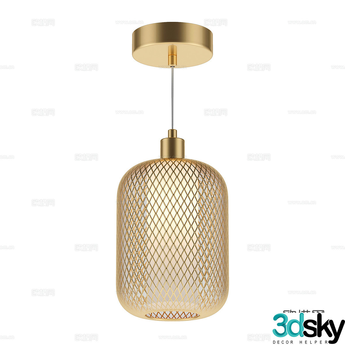 Modern simple chandelier chandelier simple chandelier light luxury chandelier living room chandelier 3d model