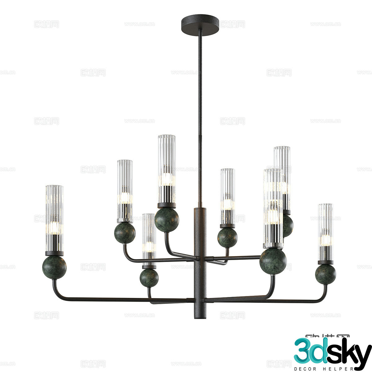 Modern simple chandeliers chandeliers simple chandeliers dining chandeliers living room chandeliers lamps 3D model