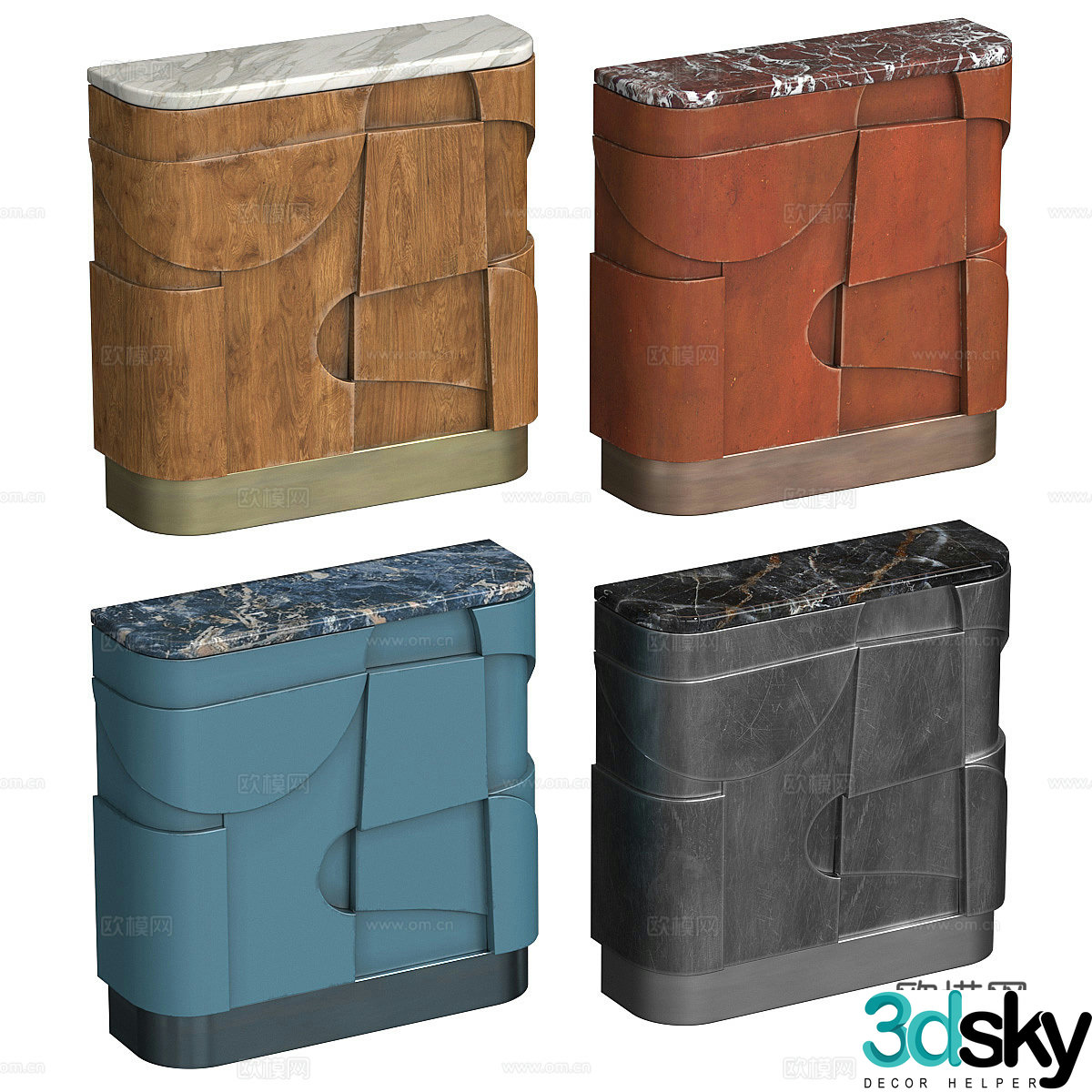 3D model of reception desk