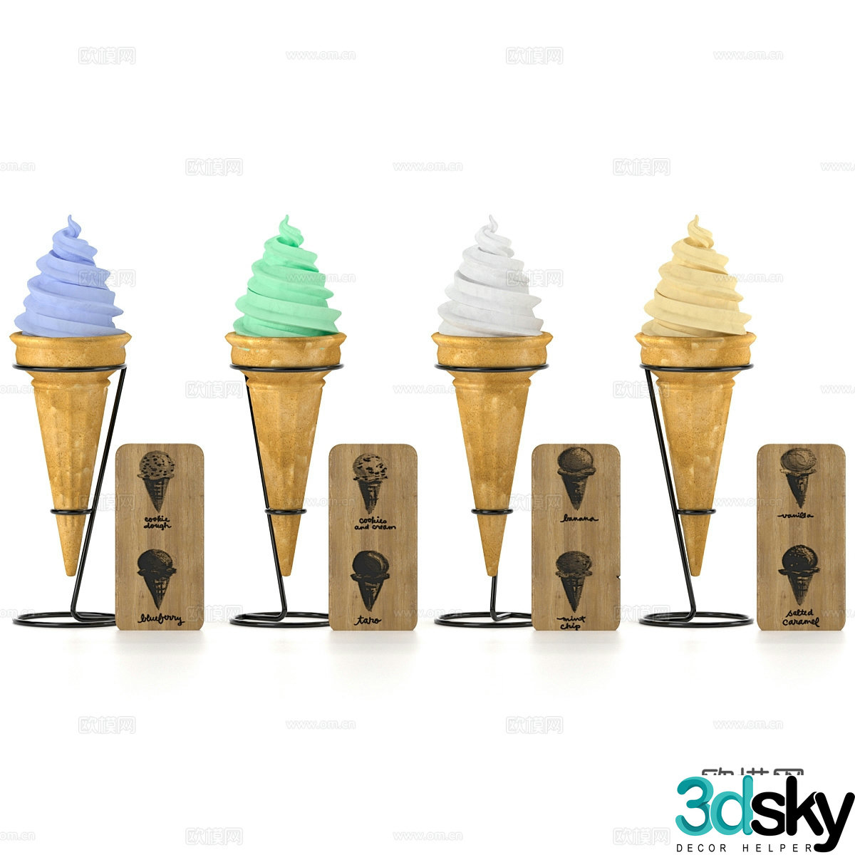 Kitchen supplies 3d model