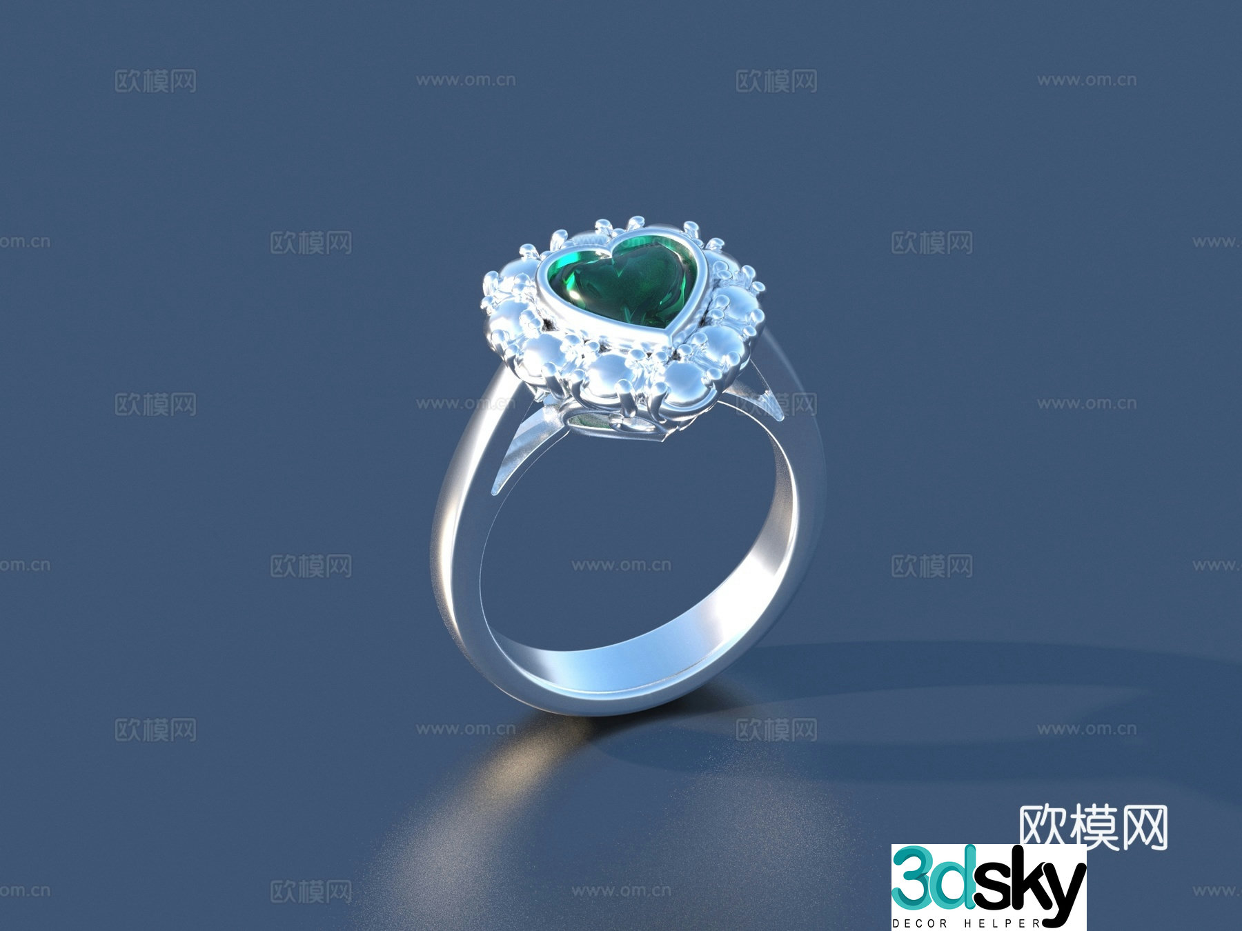 Ring Diamond Ring Gem Ring Gold Ring Silver Ring Jewelry 3D Model