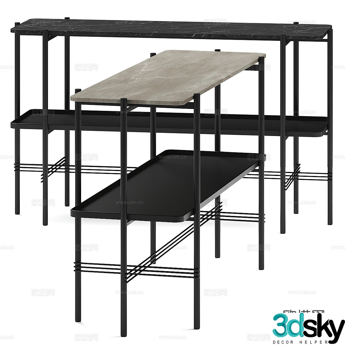 3d model of office desk
