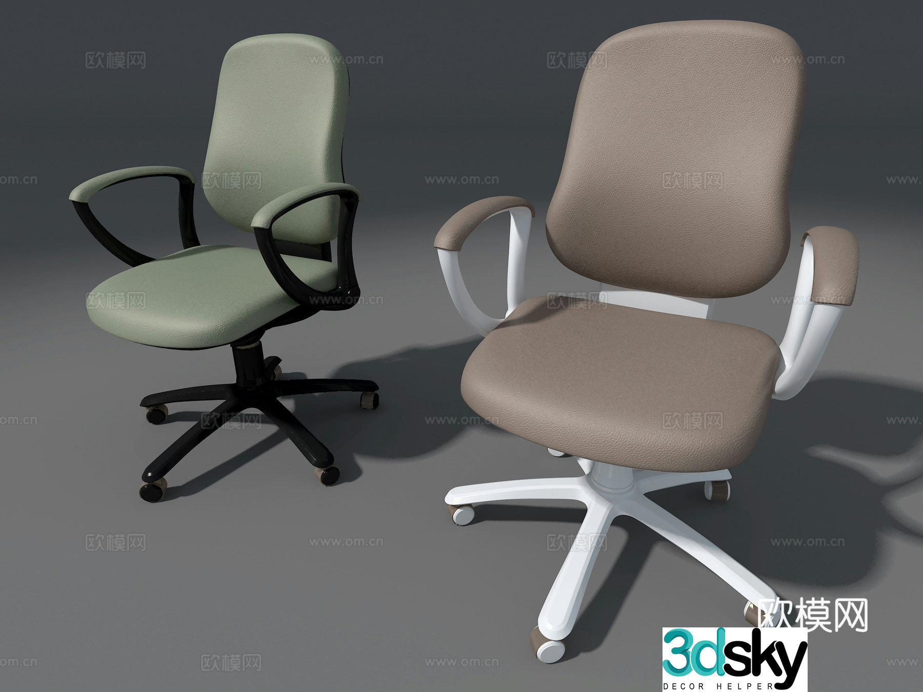 Leather chair 3d model