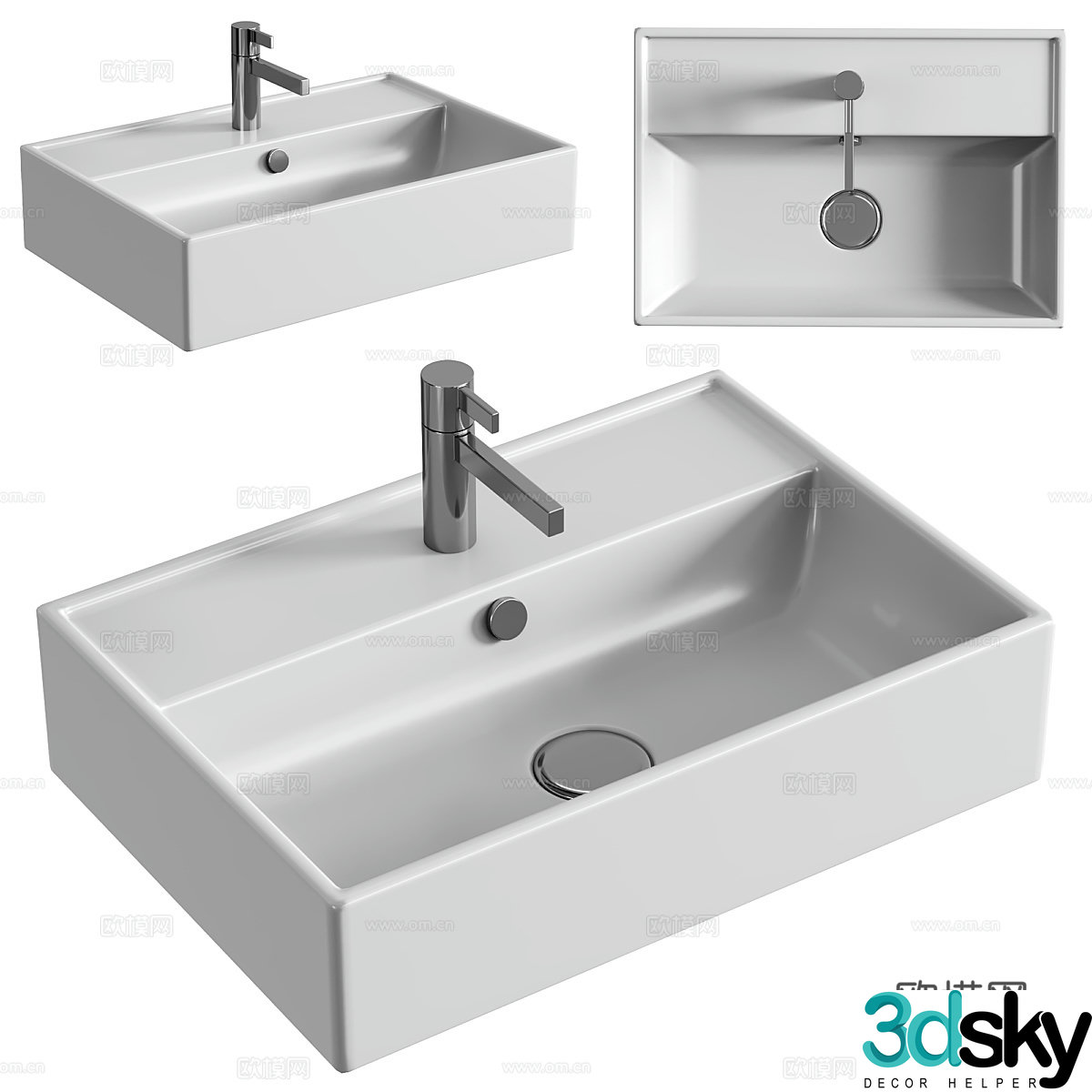 Wash basin 3d model