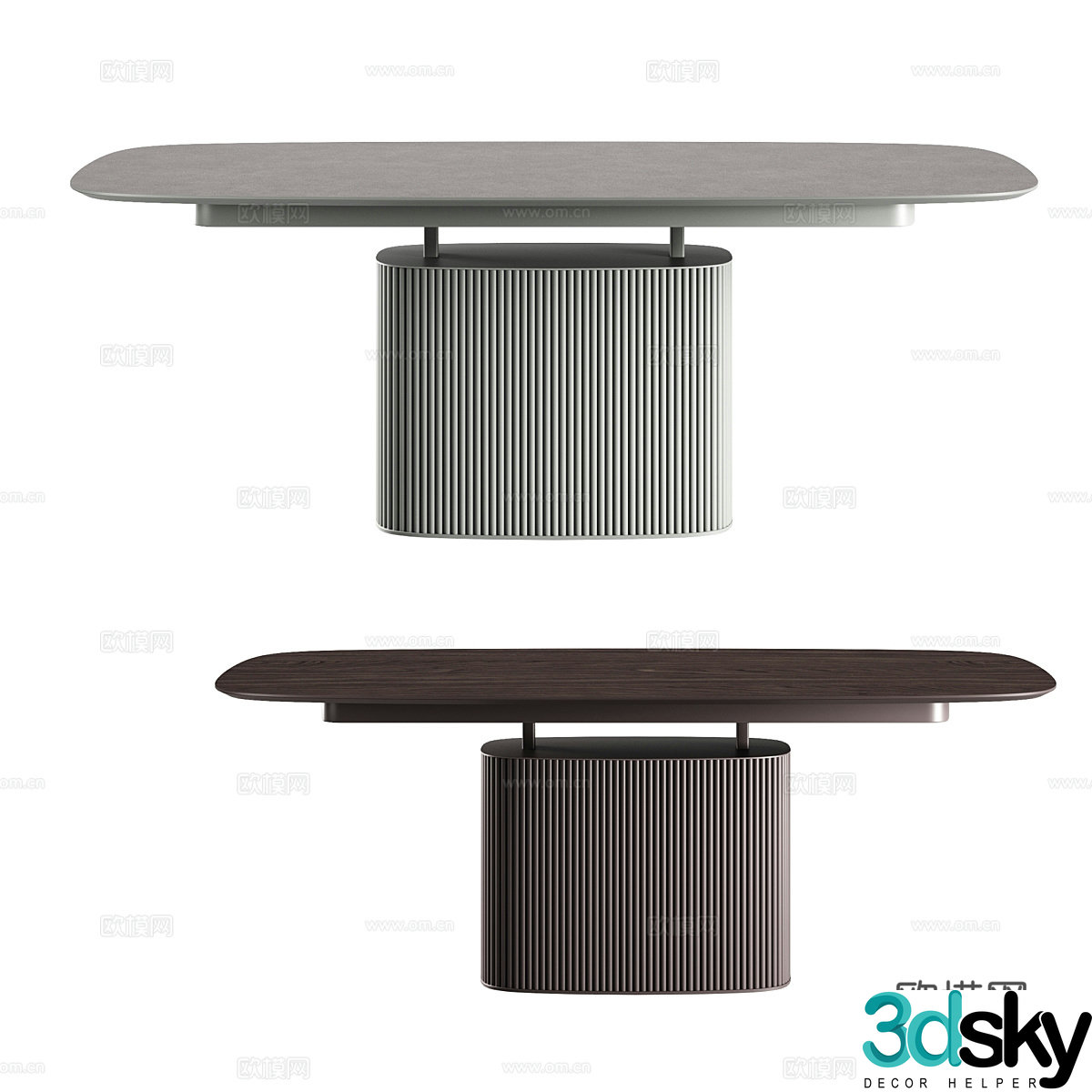 Modern simple dining table Dining table Simple dining table Restaurant dining table 3d model