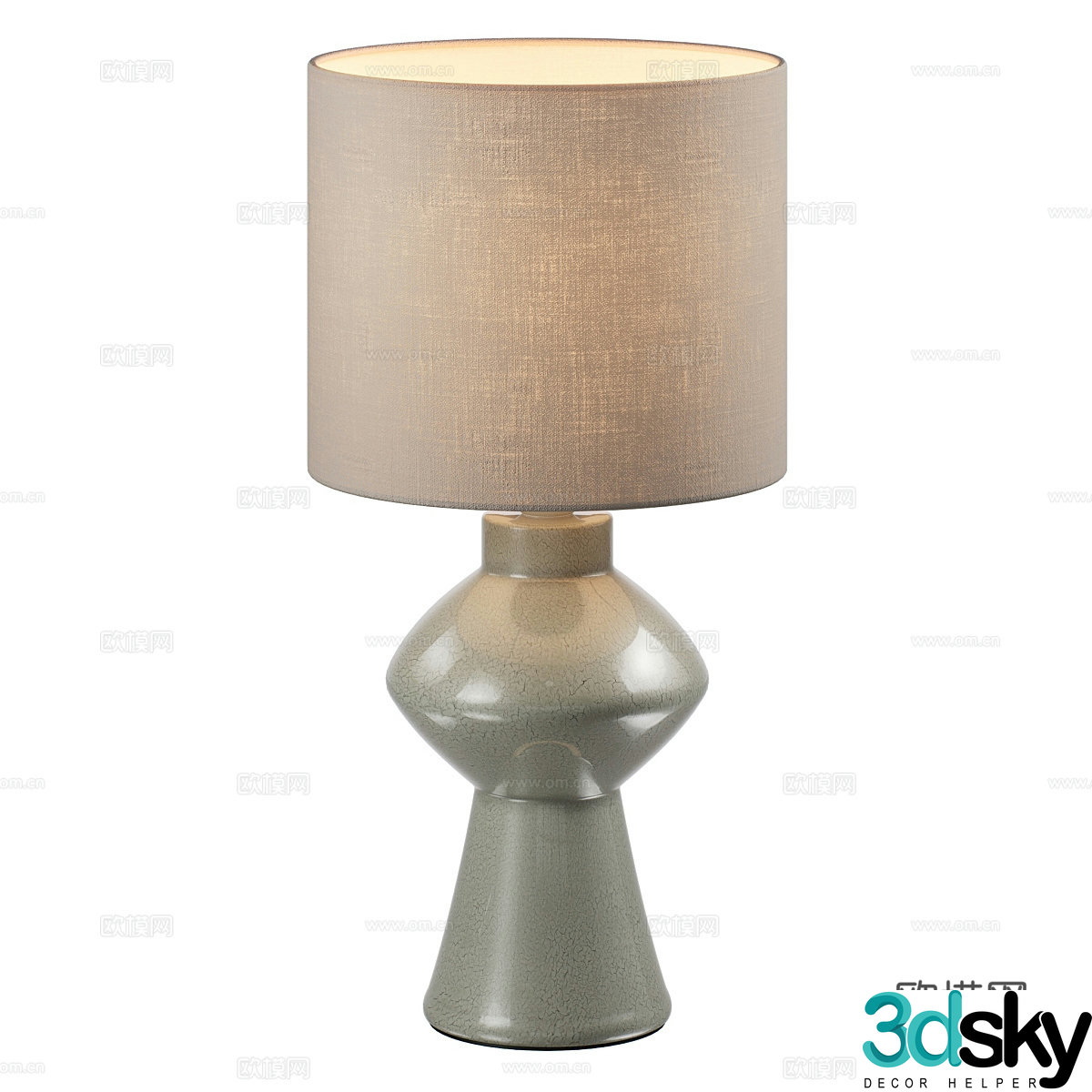 Modern simple desk lamp Table lamp Simple desk lamp Study desk lamp 3D model