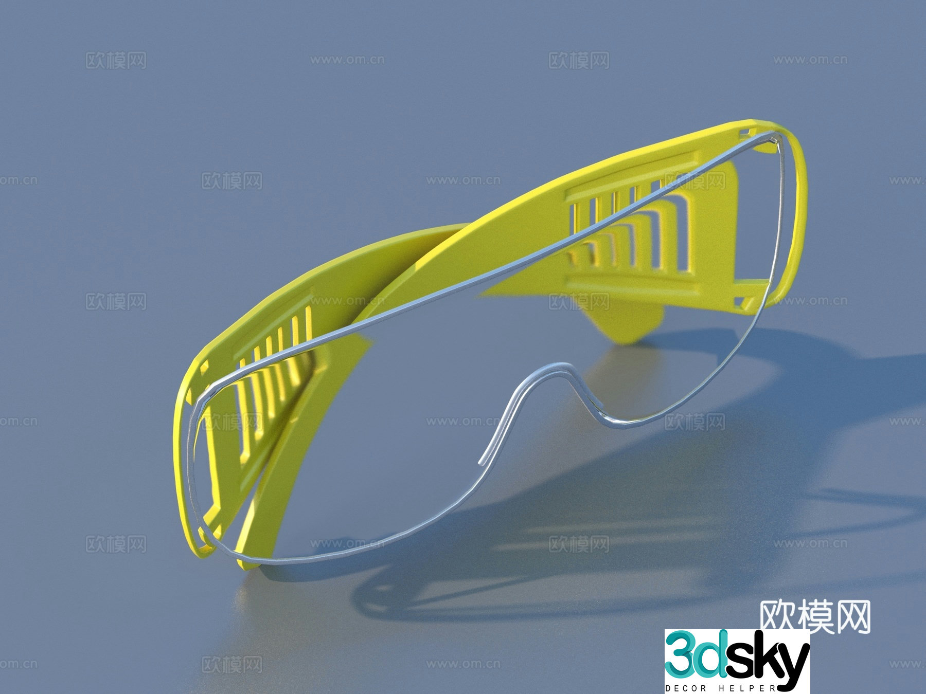 Glasses Goggles Windsink Working Glasses 3D Model