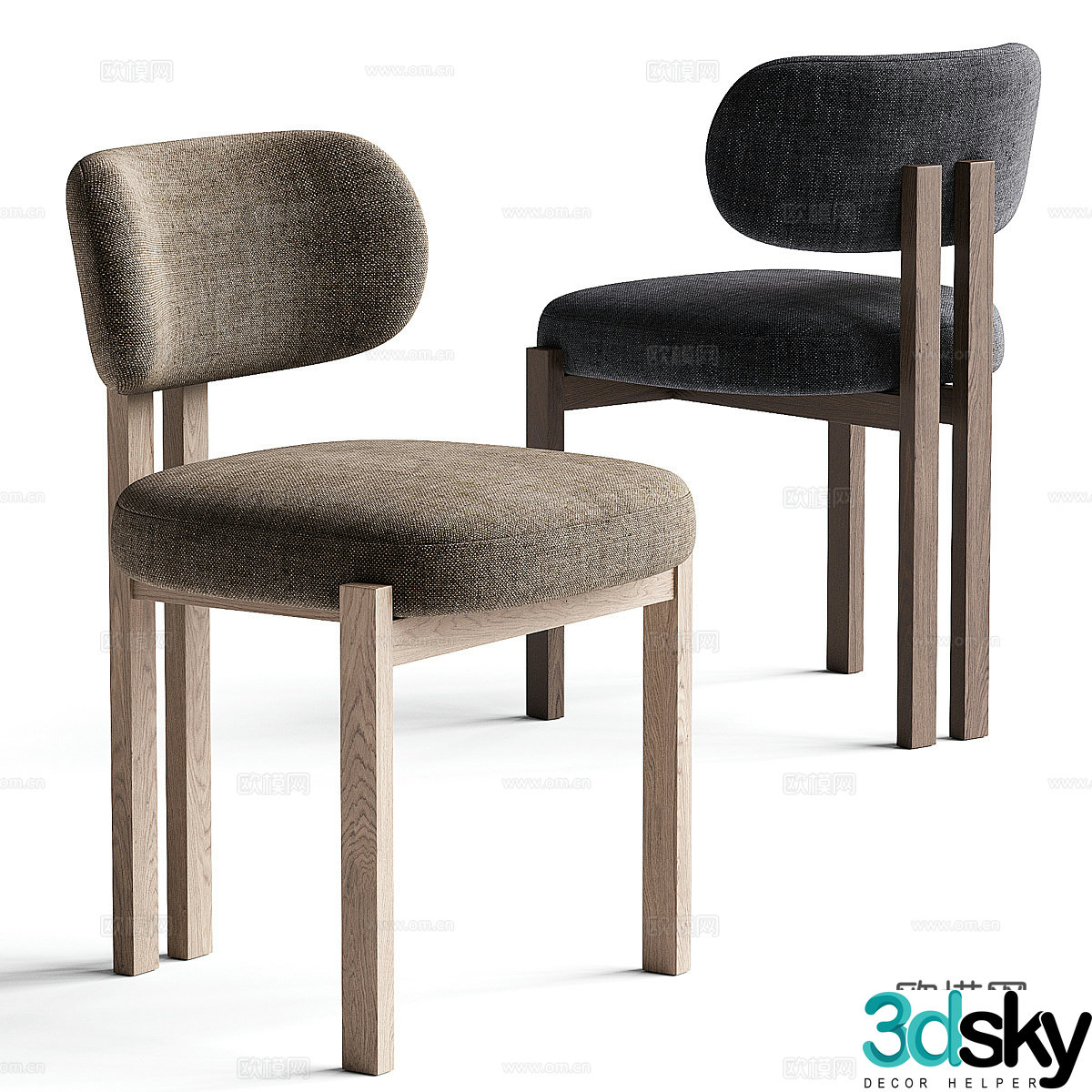 New Chinese BAY chair 3d model