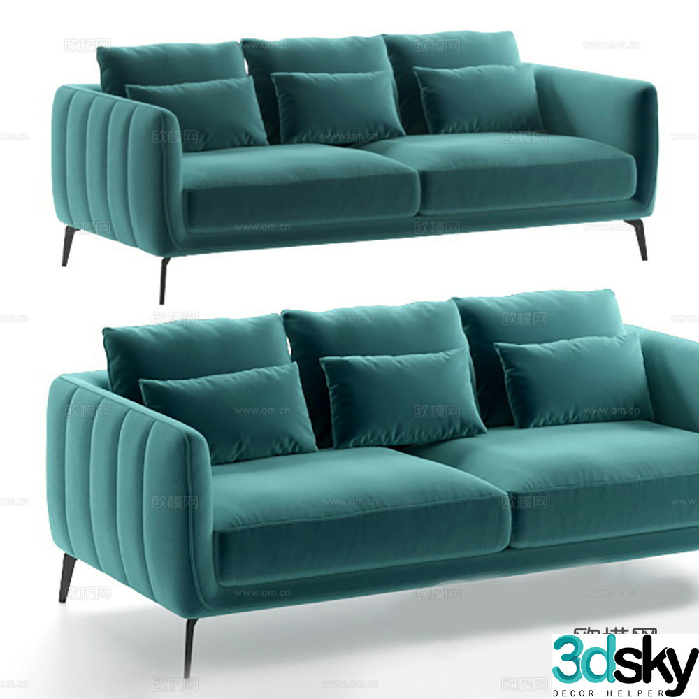 Sofa Multi-person sofa Leisure sofa Sofa chair Sofa stool 3d model
