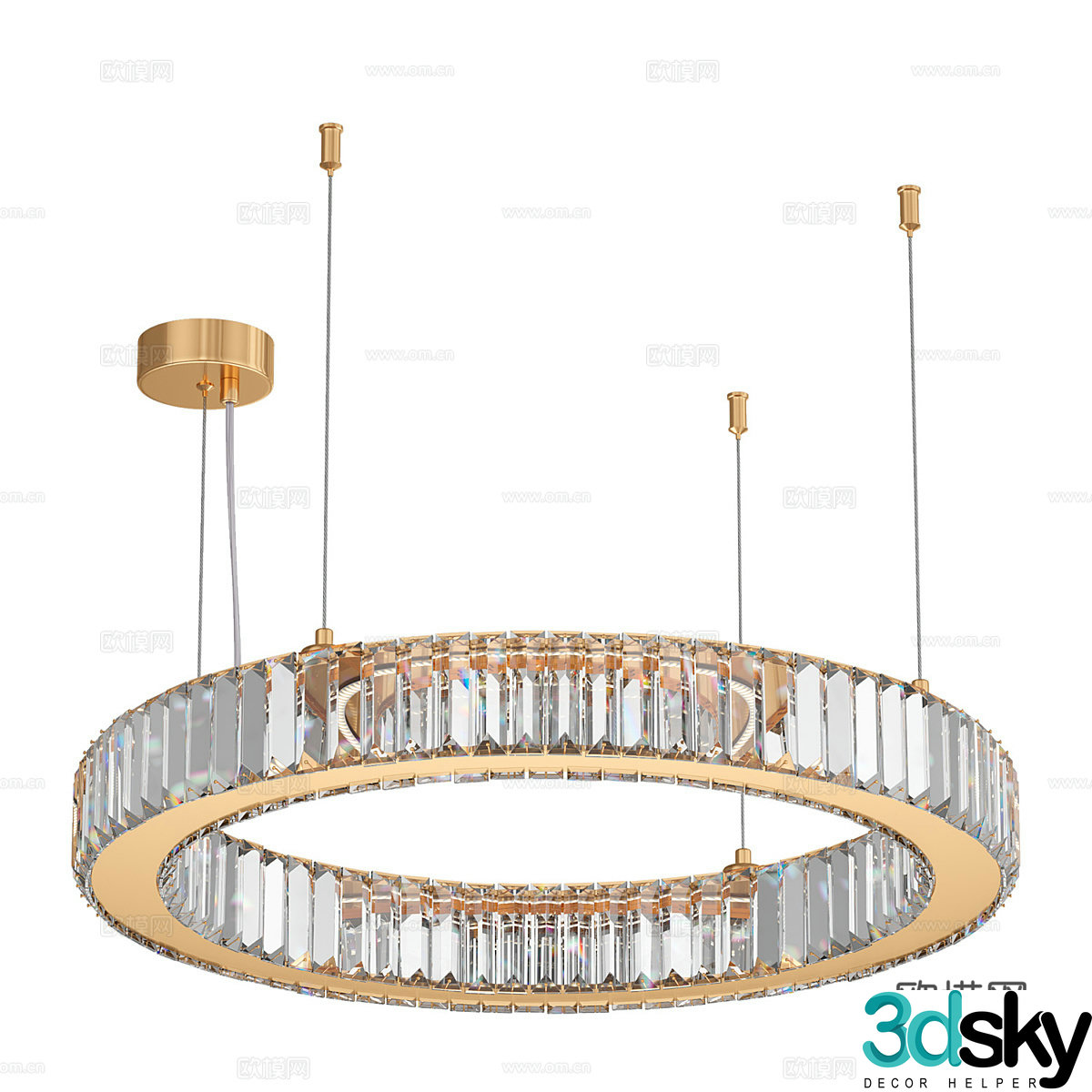 Modern simple chandeliers light luxury chandeliers glass chandeliers dining chandeliers living room chandeliers 3D model