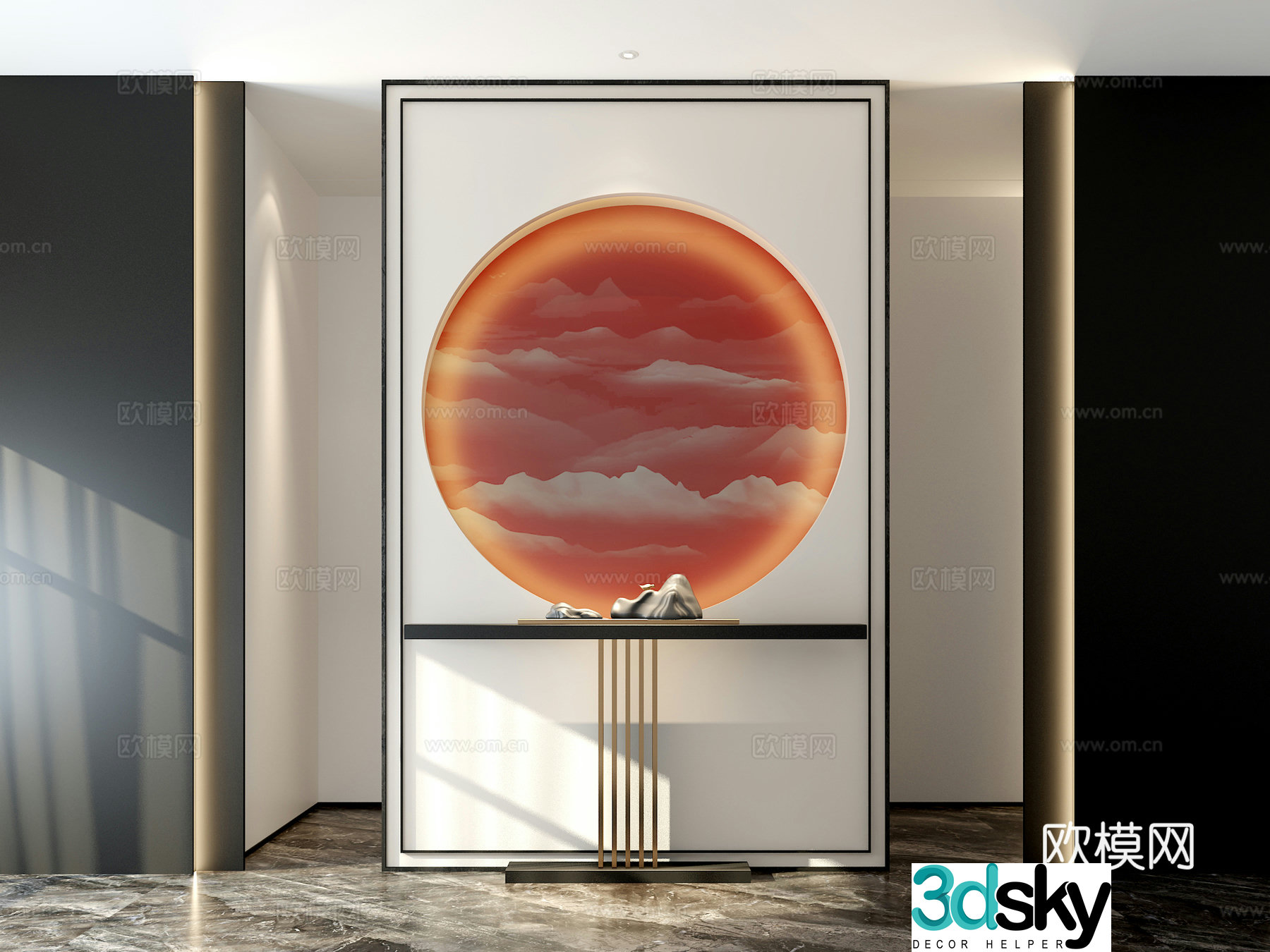 3D model of entrance entrance