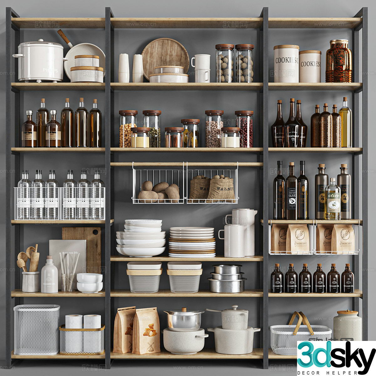 Kitchen utensils 3d model