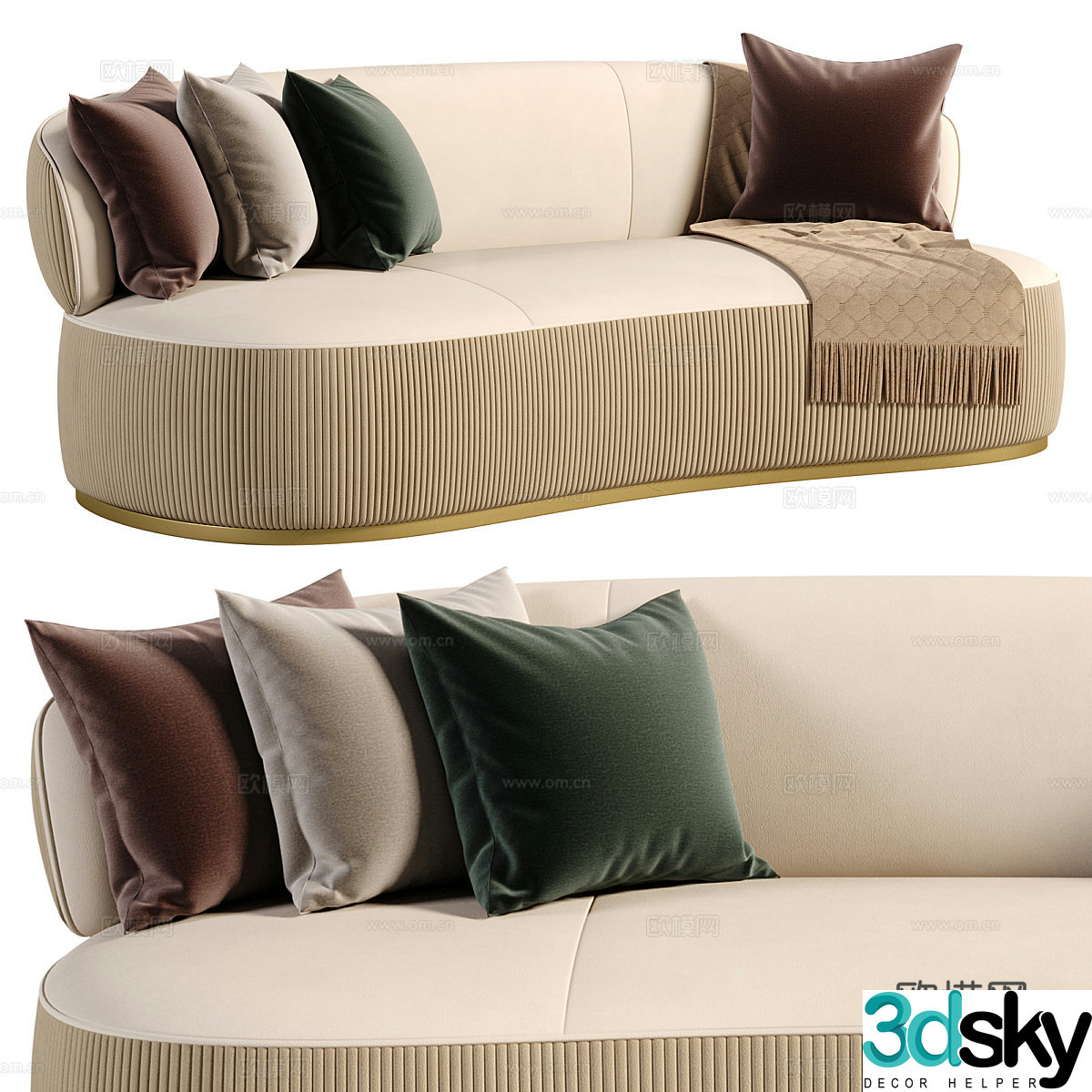 New Chinese style special sofa 3D model