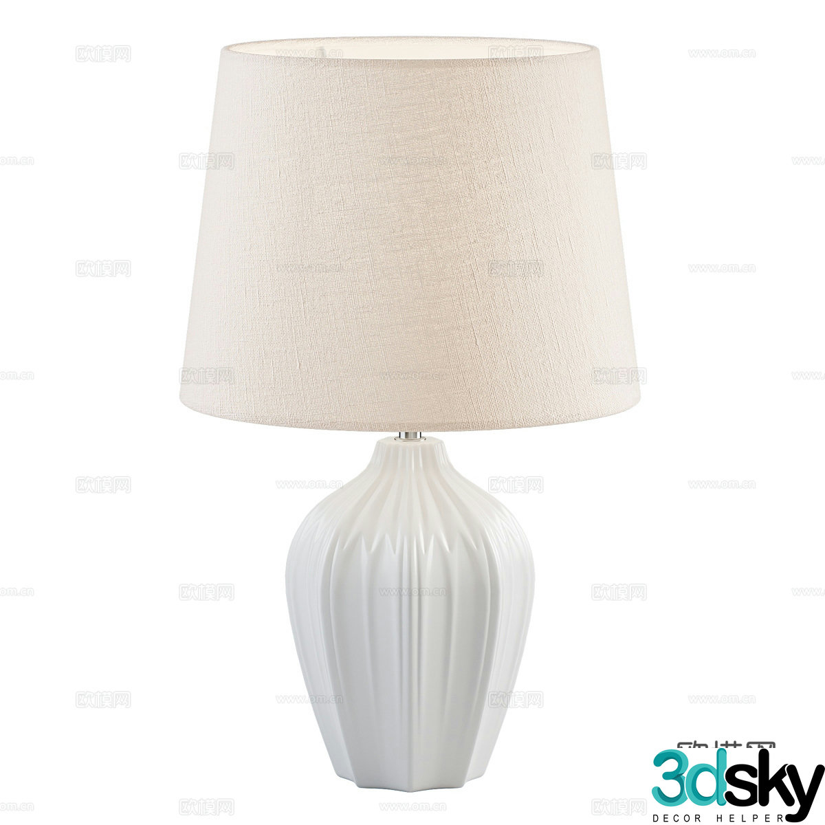 Modern simple desk lamp Table lamp Simple desk lamp Study desk lamp Lamp 3D model