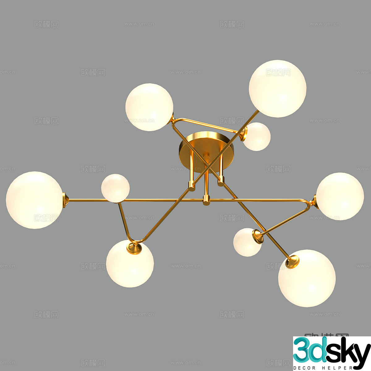 Modern simple light luxury chandeliers chandeliers simple light luxury chandeliers dining chandeliers living room chandeliers lamps 3d model