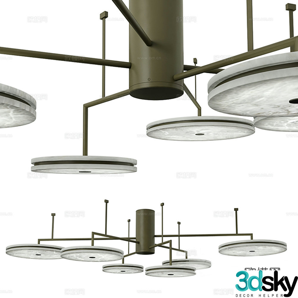 Chandelier Lamp Lighting Light Decorative Lamp 3D Model