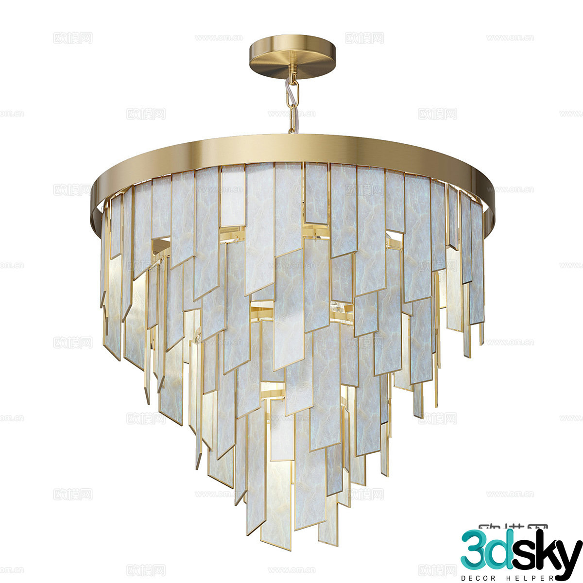Modern simple light luxury chandeliers chandeliers simple chandeliers dining chandeliers living room chandeliers lamp 3d model