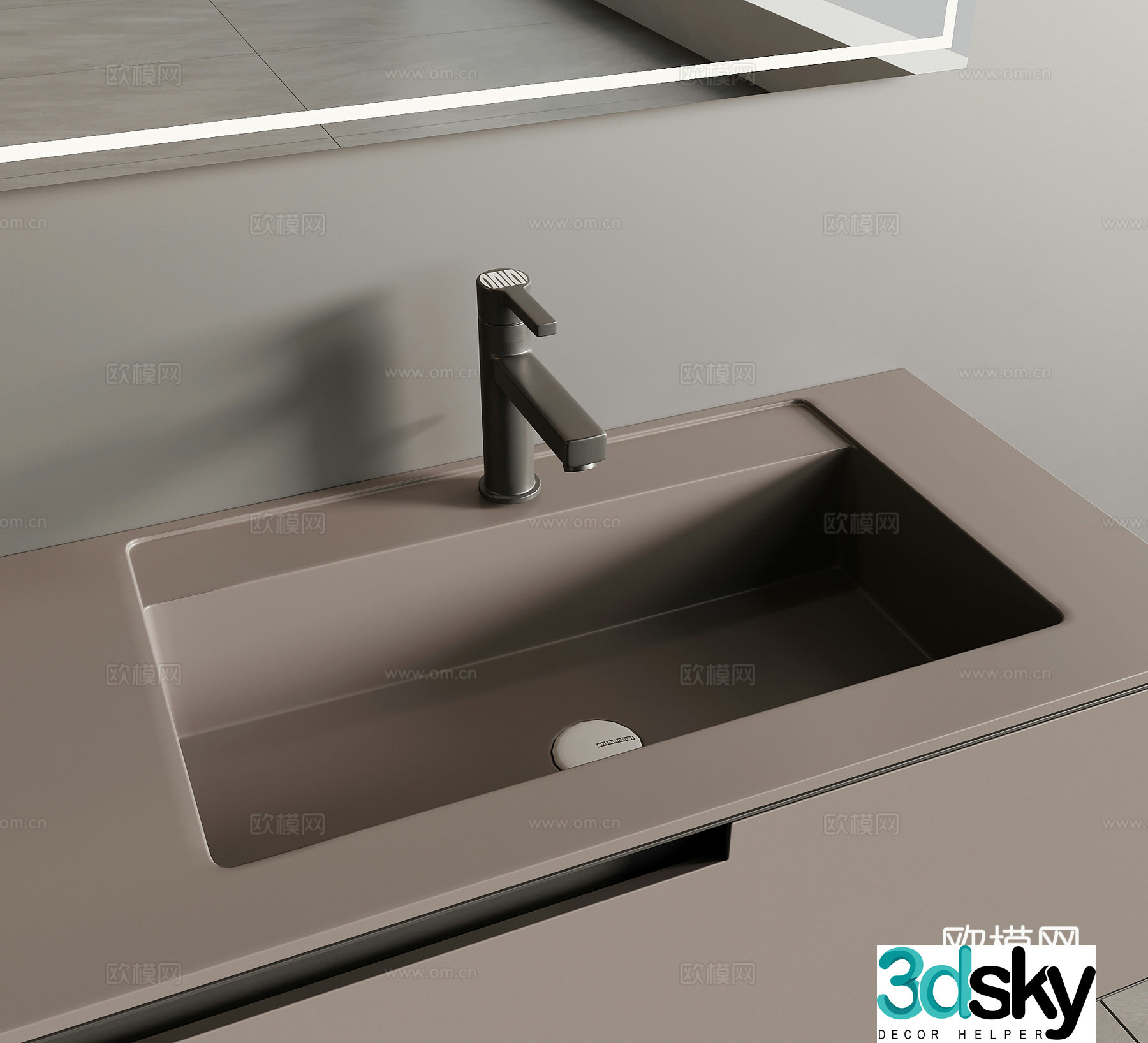 Modern faucet 3d model